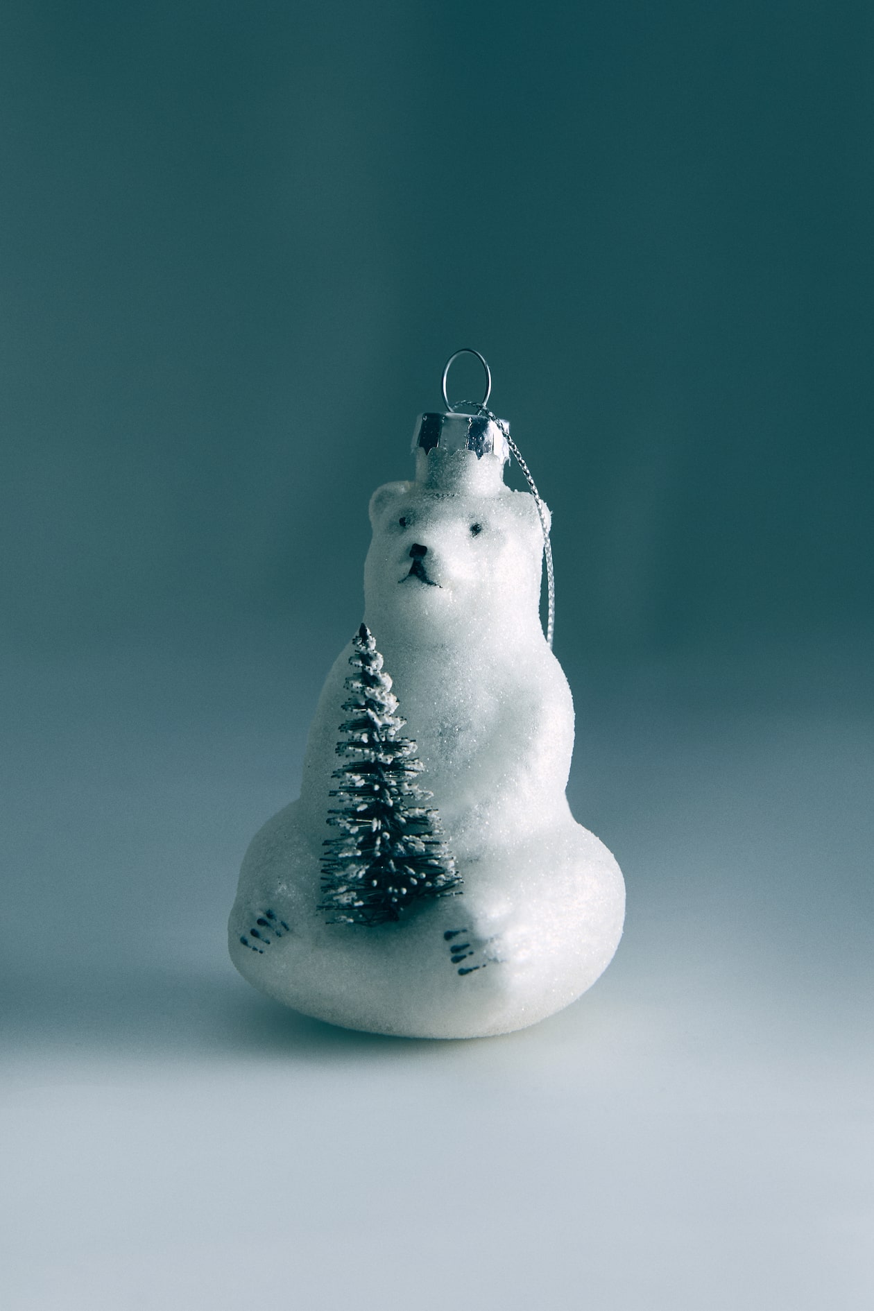 Glass Christmas decoration - Silver-coloured/Polar bear - Home All | H&M GB