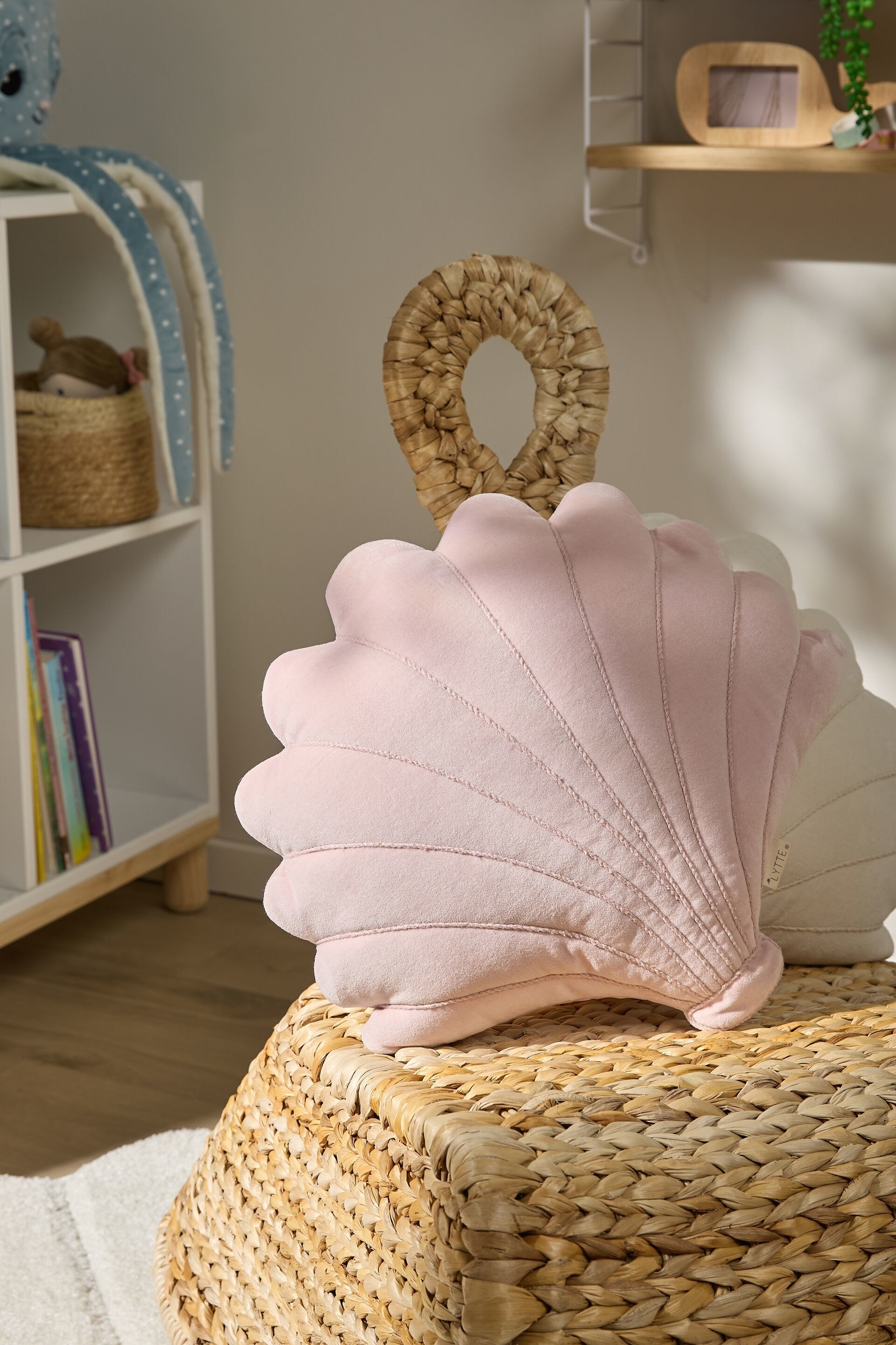 Coussin Nori - Rose/Crème/Turquoise