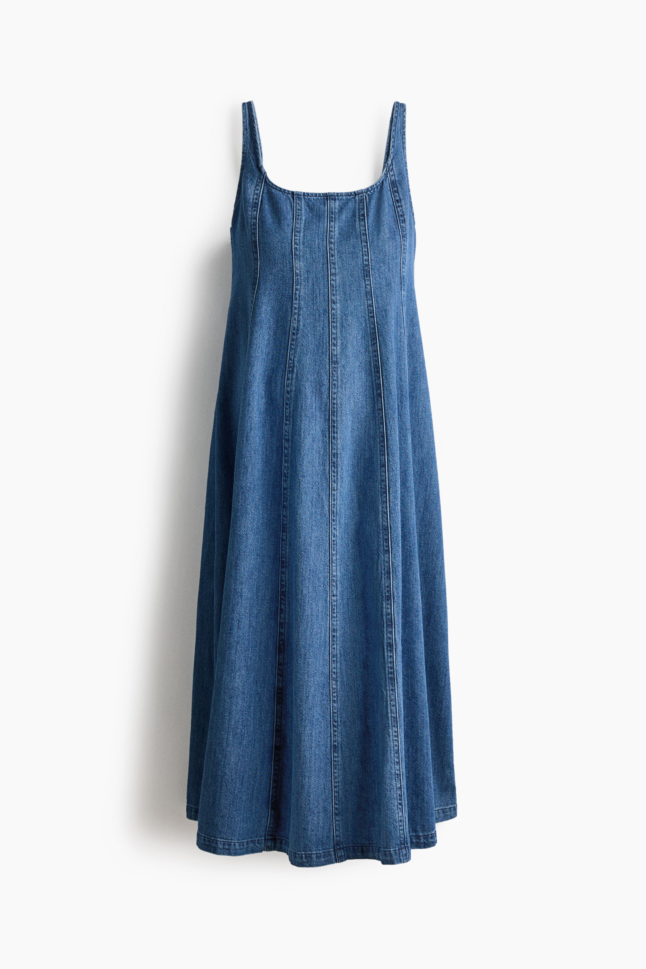 View larger image: MAMA Denim midi dress - Denim blue - Ladies | H&M 1