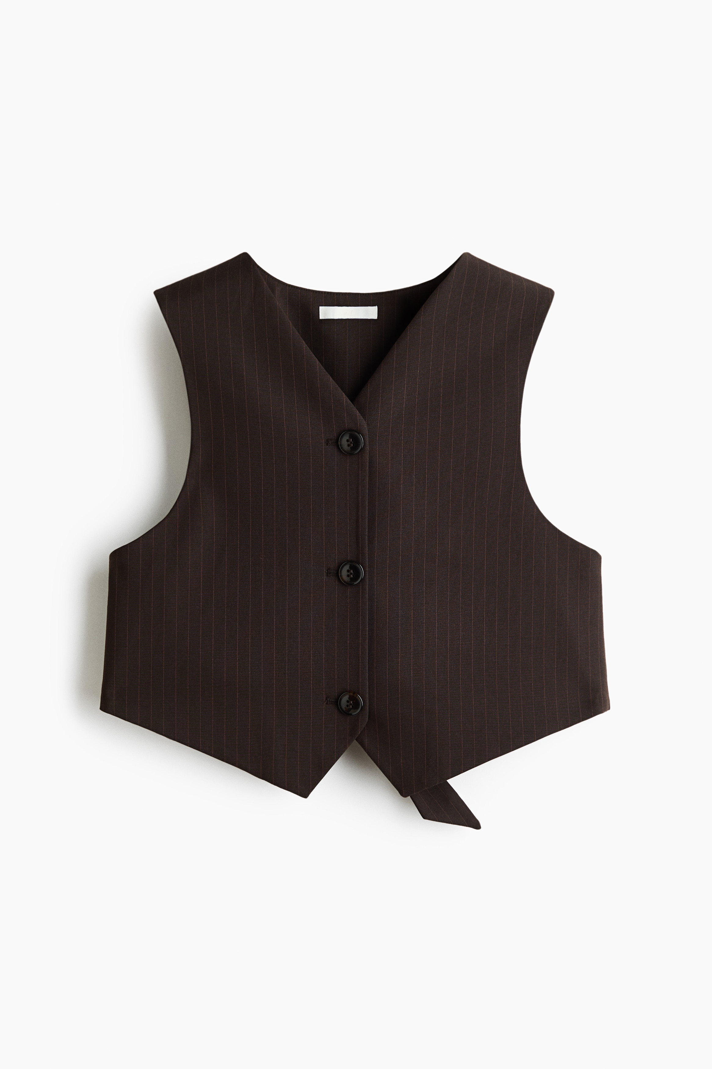Cropped Belt-Detail Vest