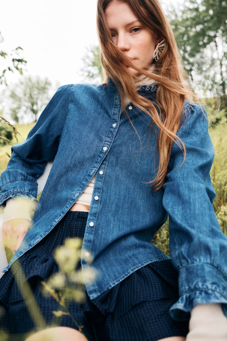 Womens How To Wear Oversized Denim Shirt Acid Wash Oversized Denim