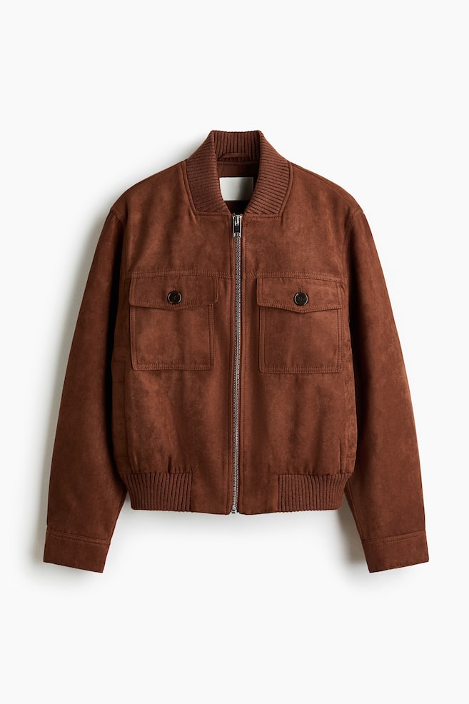 Napped Jacket - Brown - 1