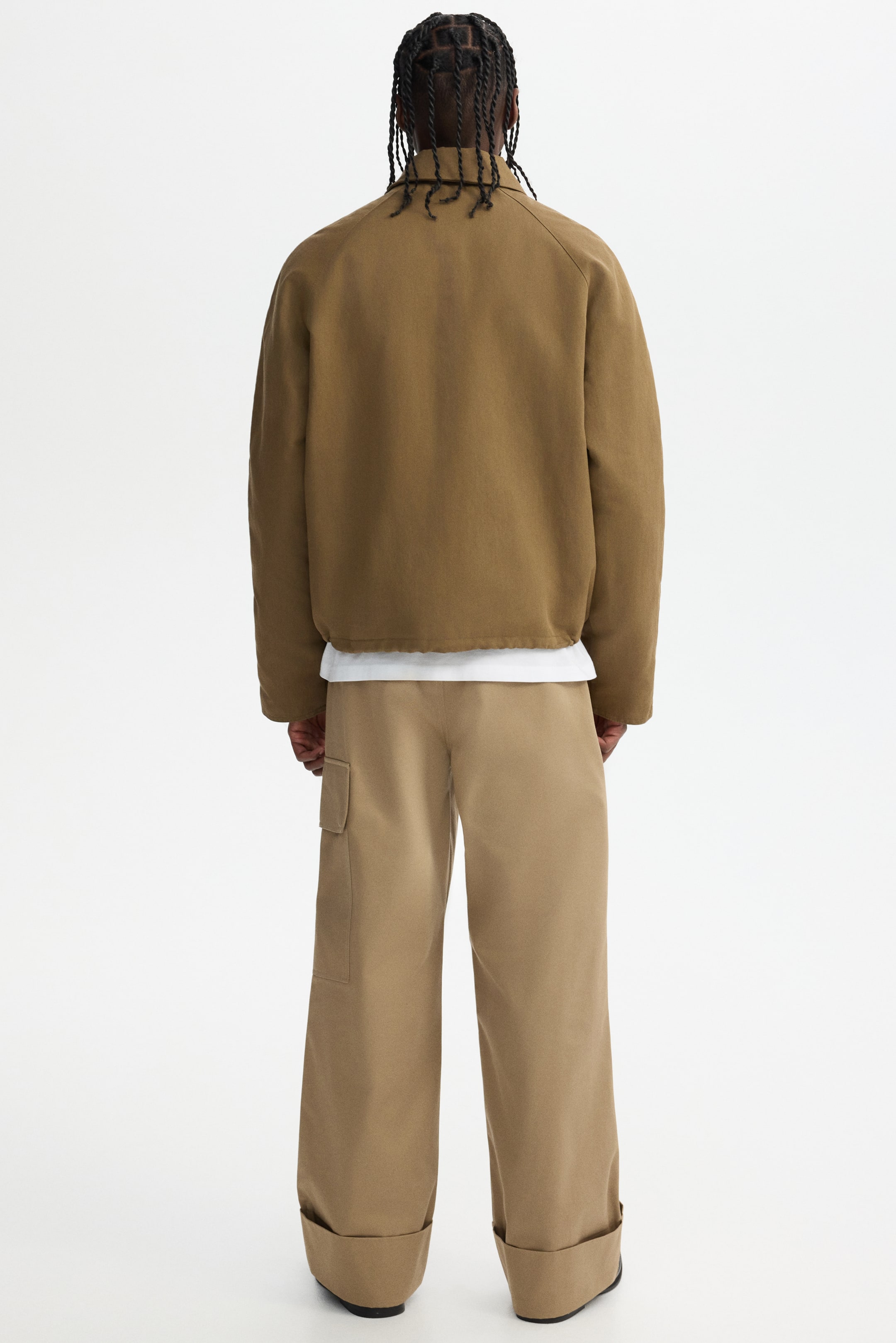 Ampliar la imagen: Chamarra de sarga - Beige oscuro - Men | H&M MX 4