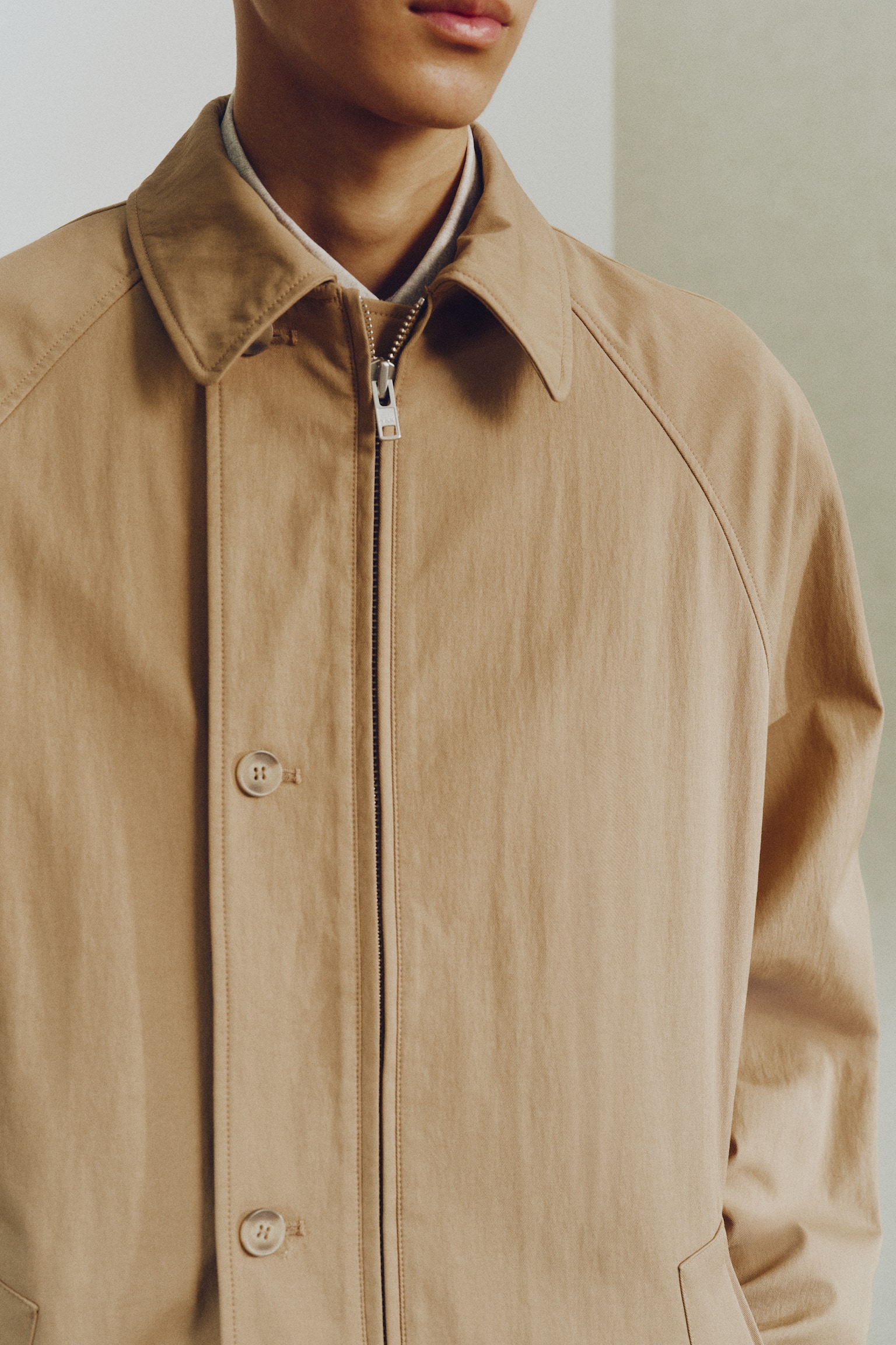 Płaszcz samochodowy - Beżowy - 7