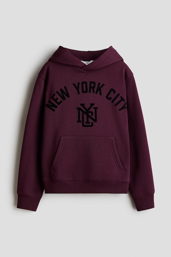 Детские худи H&M Print-Motif Brushed-Inside