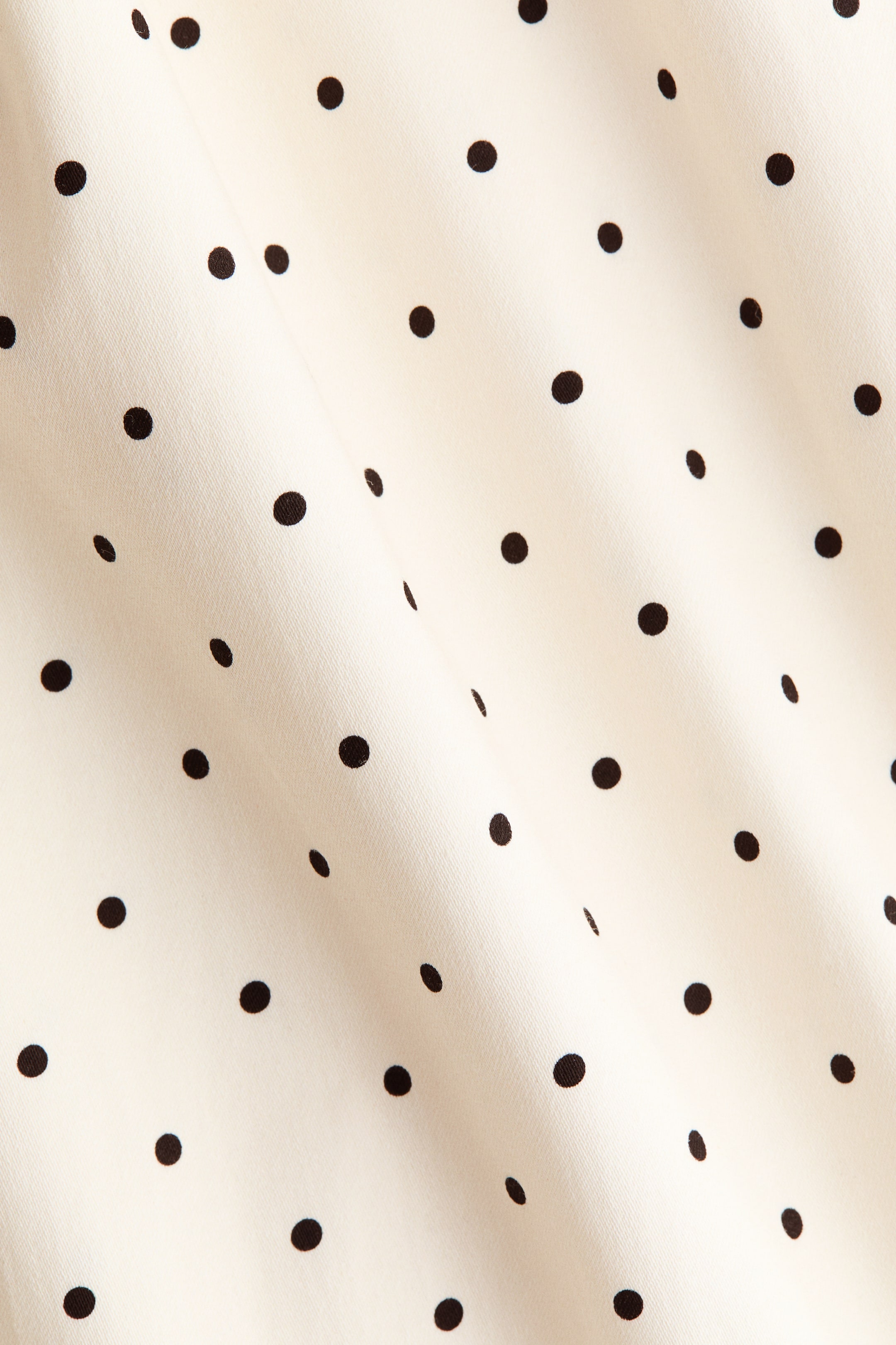 Cotton Dress with Flared Skirt