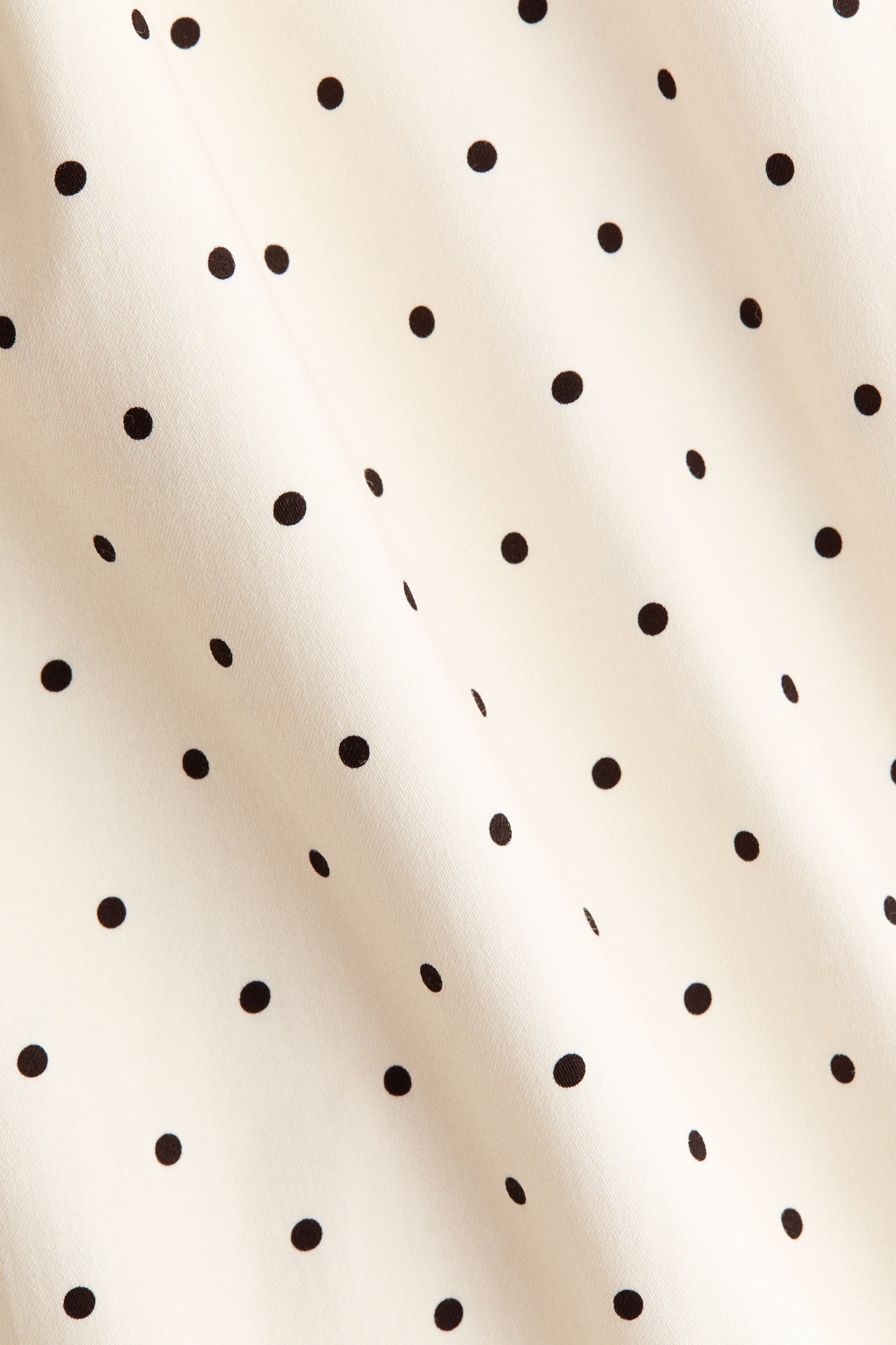 Cotton Dress with Flared Skirt