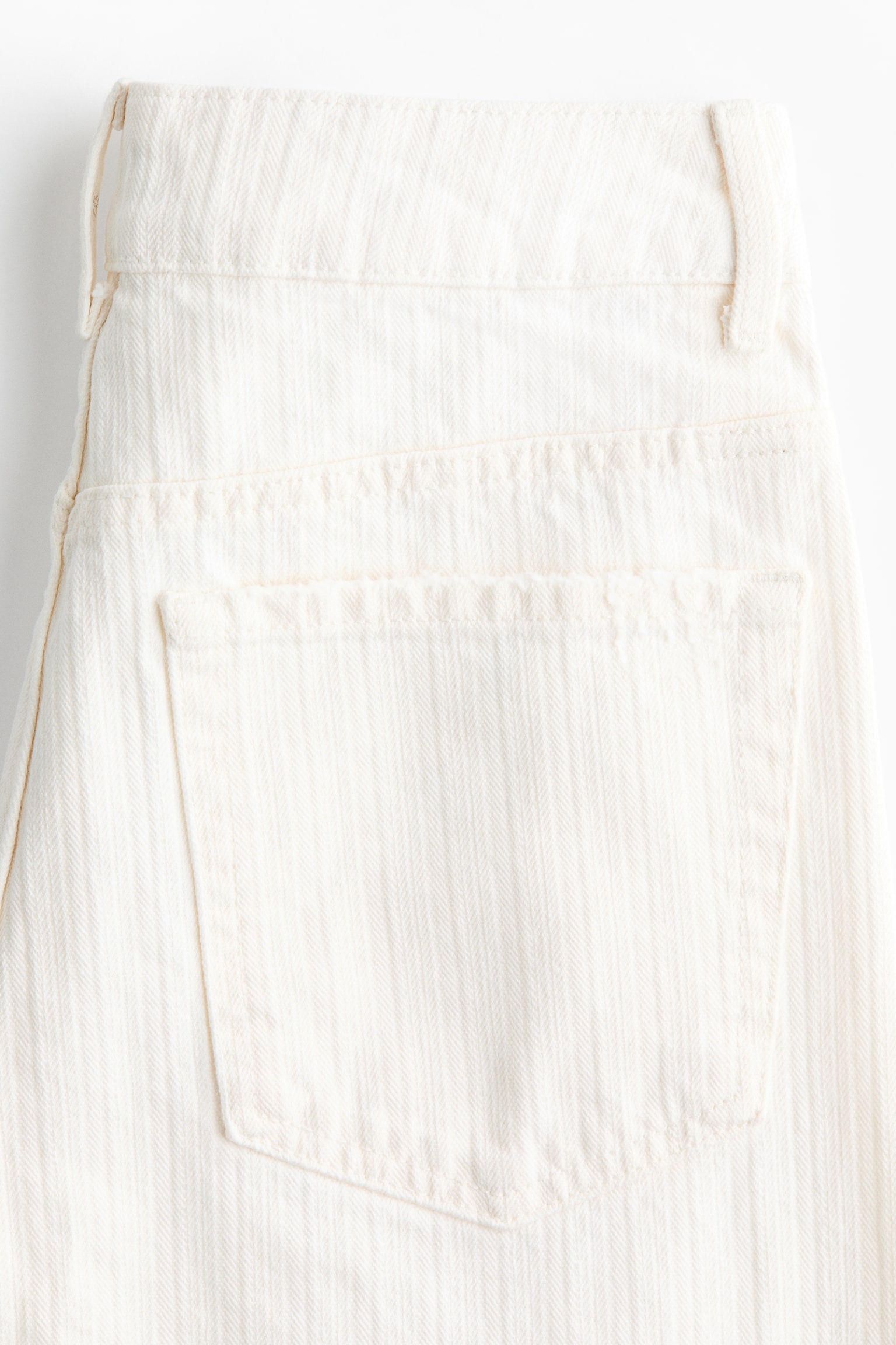 Barrel Leg Regular Waist Jeans - Cream/Pale denim blue - 4