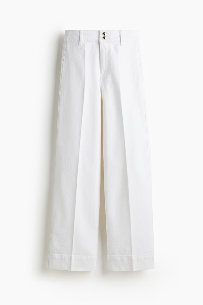 Wide High Jeans - White/Dark denim grey/Dark denim blue/Dark denim grey/Dark denim blue/Burgundy - 1