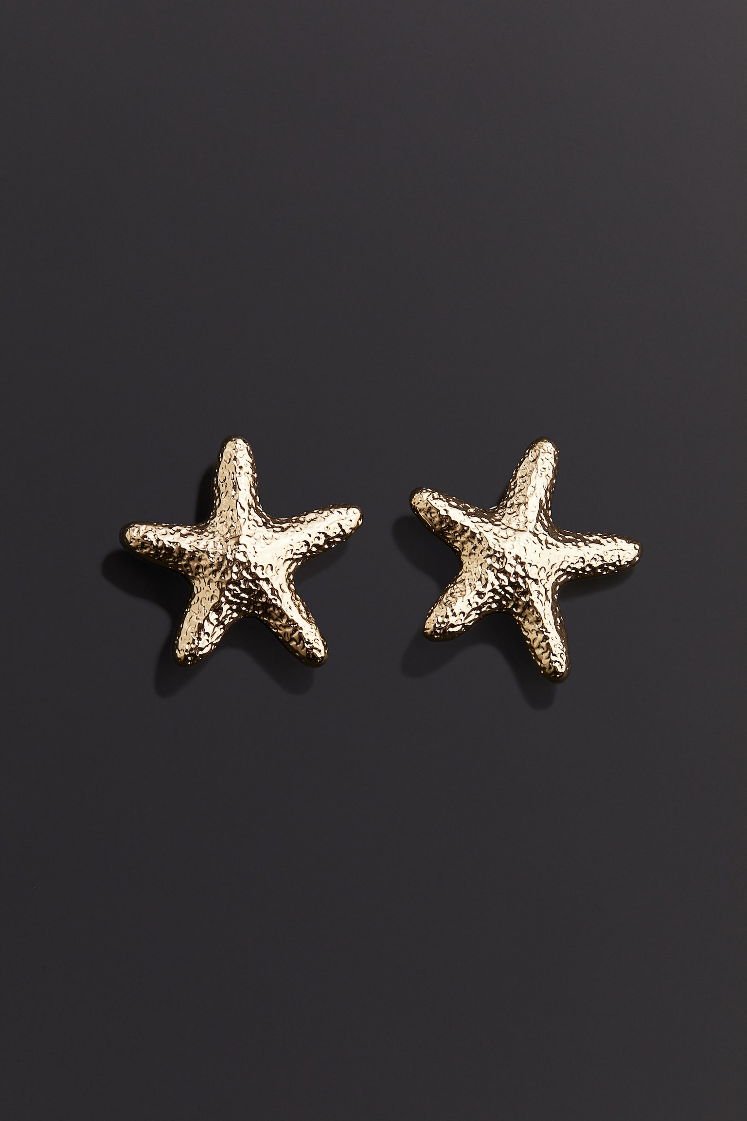 Starfish Shaped Earrings - Gold colour/Silver colour - 2