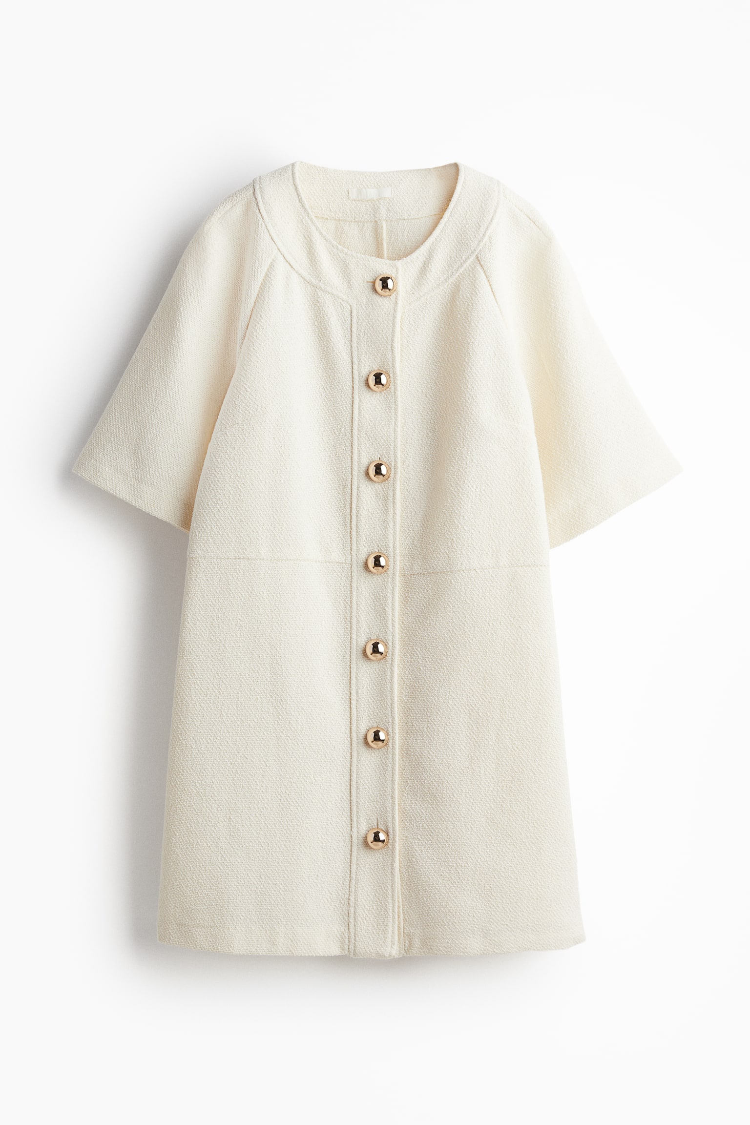 Button-front dress - Cream - 2