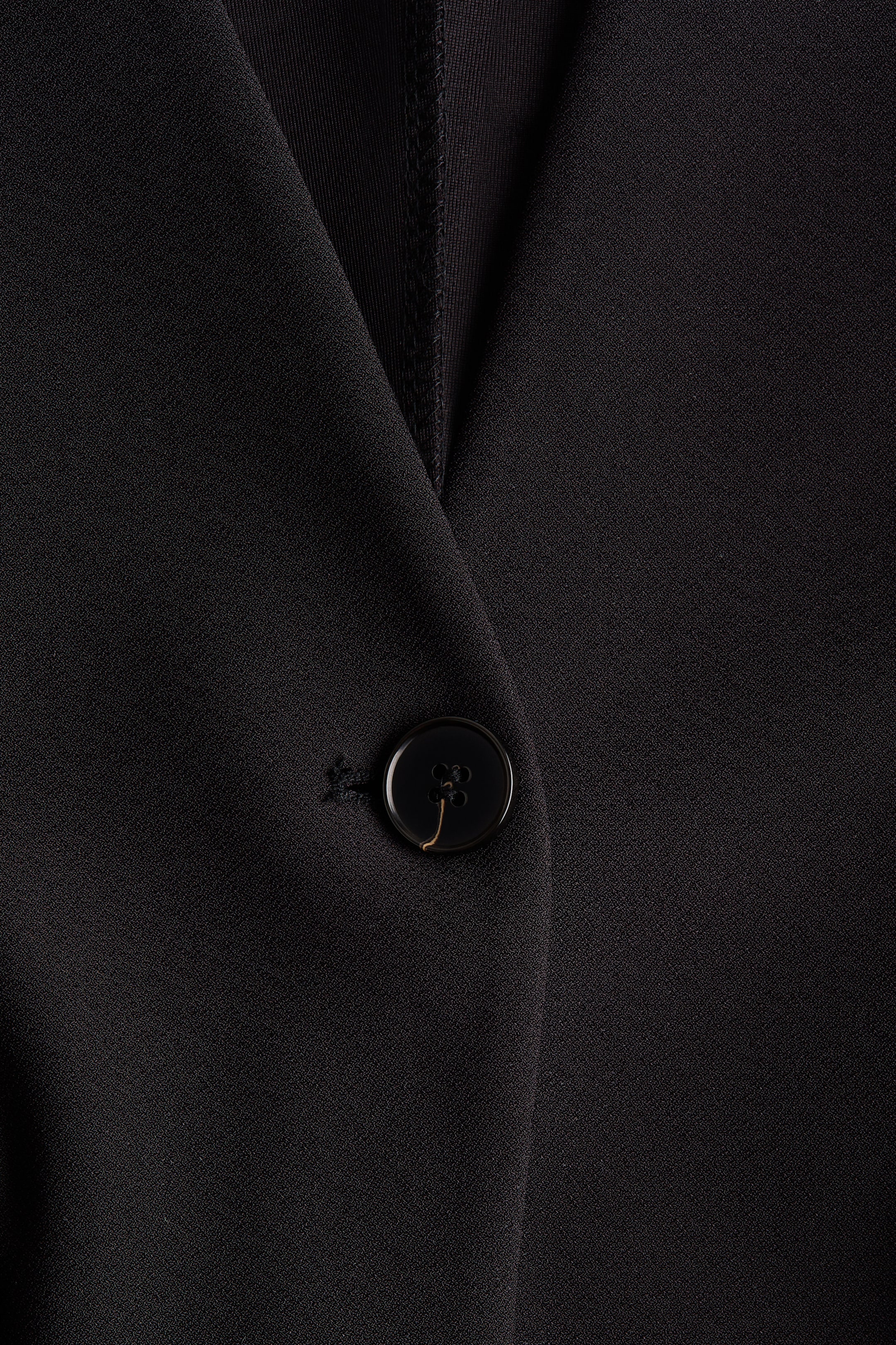 Blazer sans col en jersey