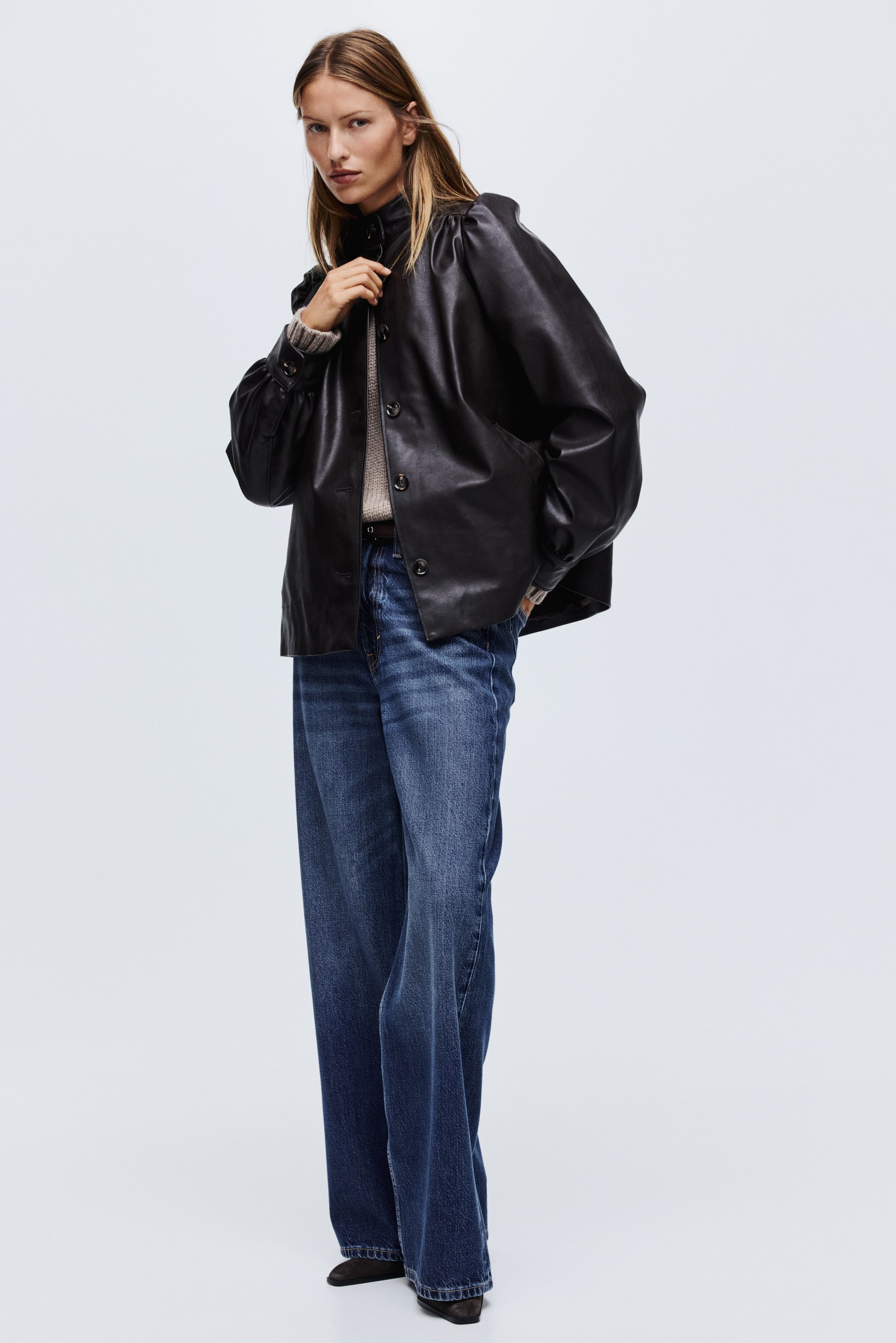 View larger image: Coated jacket - Dark brown - Ladies | H&M SG 2