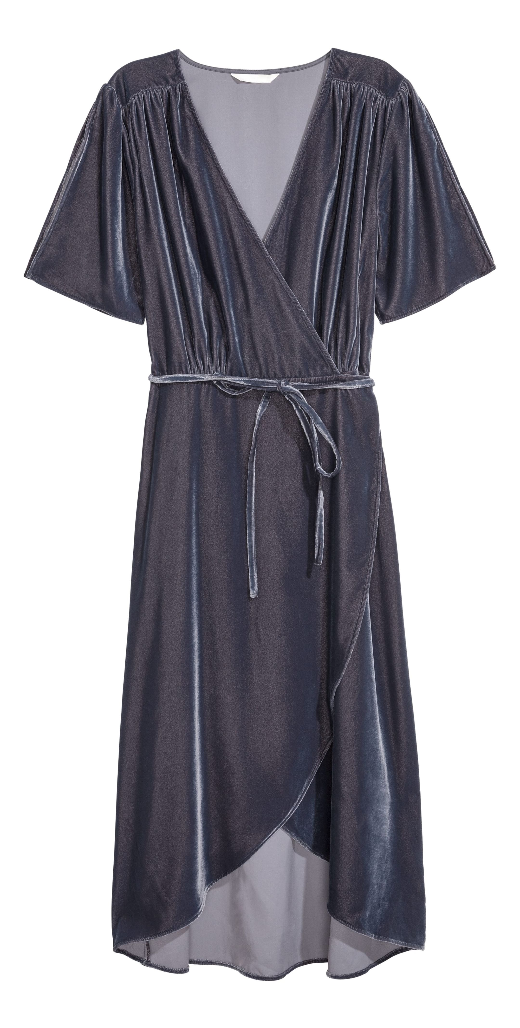View larger image: Velour Dress - Pigeon blue - Ladies | H&M CA 1