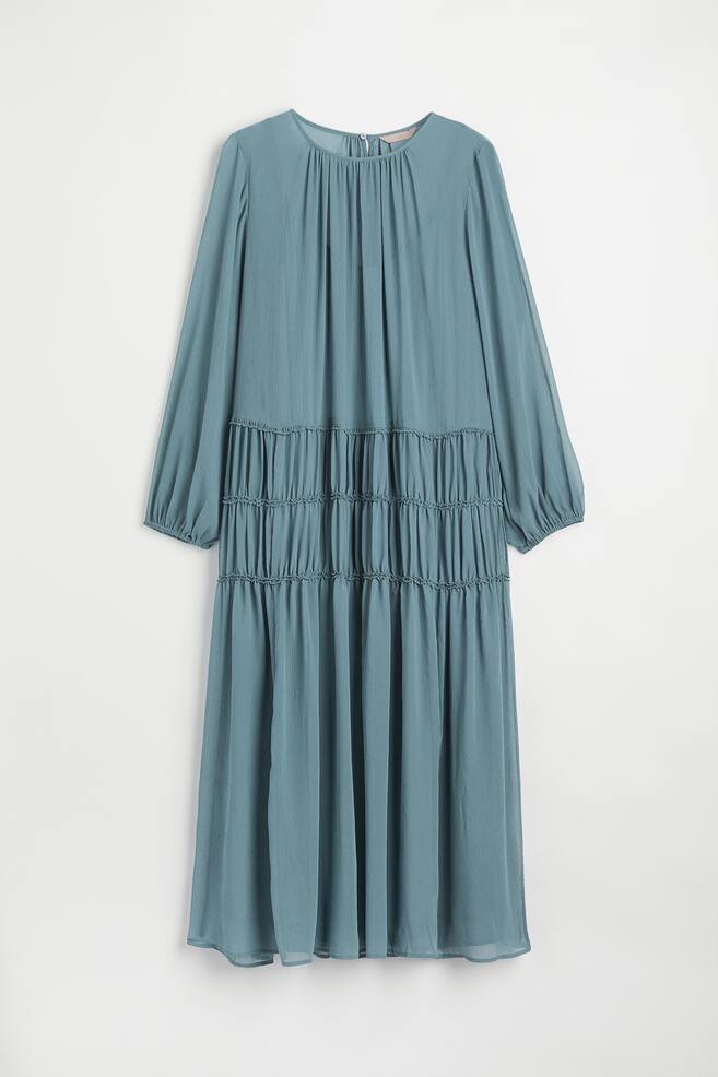 H&M+ Chiffon dress - Turquoise