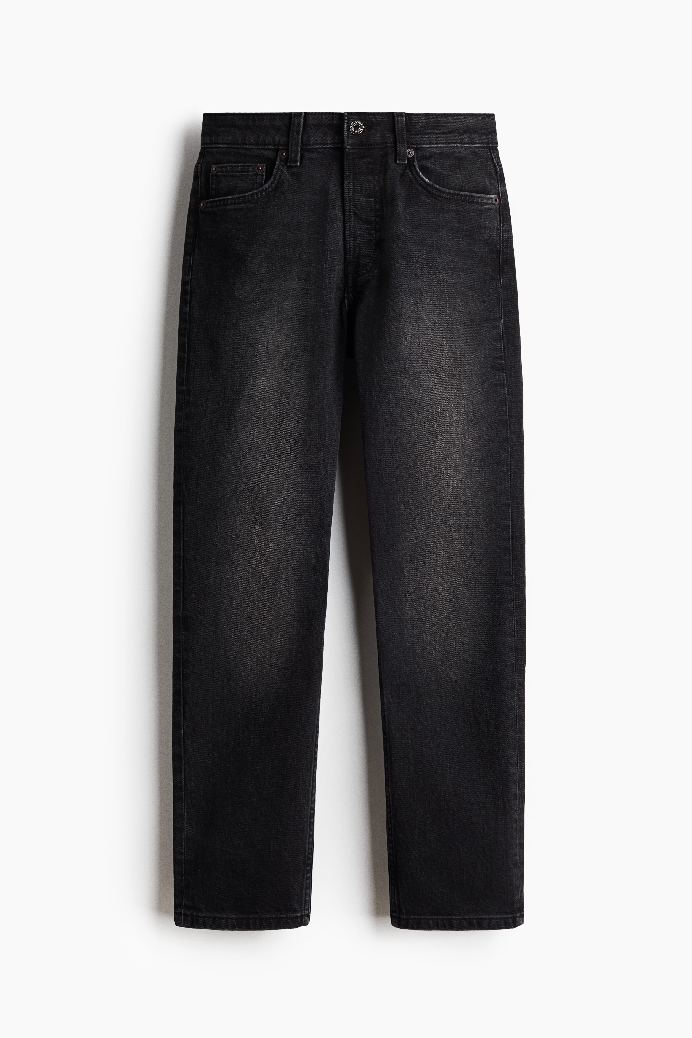Straight Regular Waist Jeans - Czarny denim/Niebieski denim/Niebieski denim/Ciemnoniebieski denim