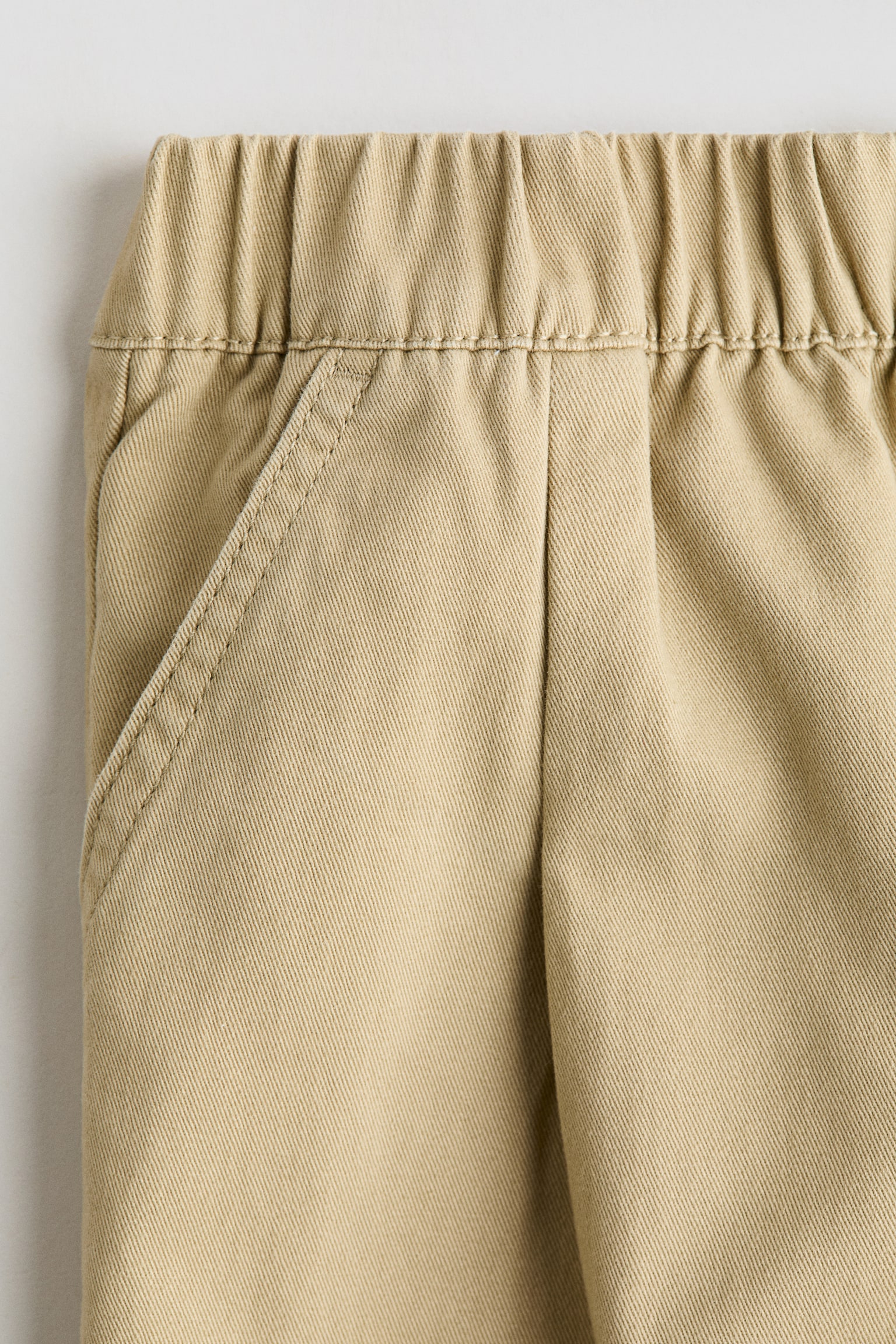 Cotton twill joggers - Beige/Black/Dark grey - 4