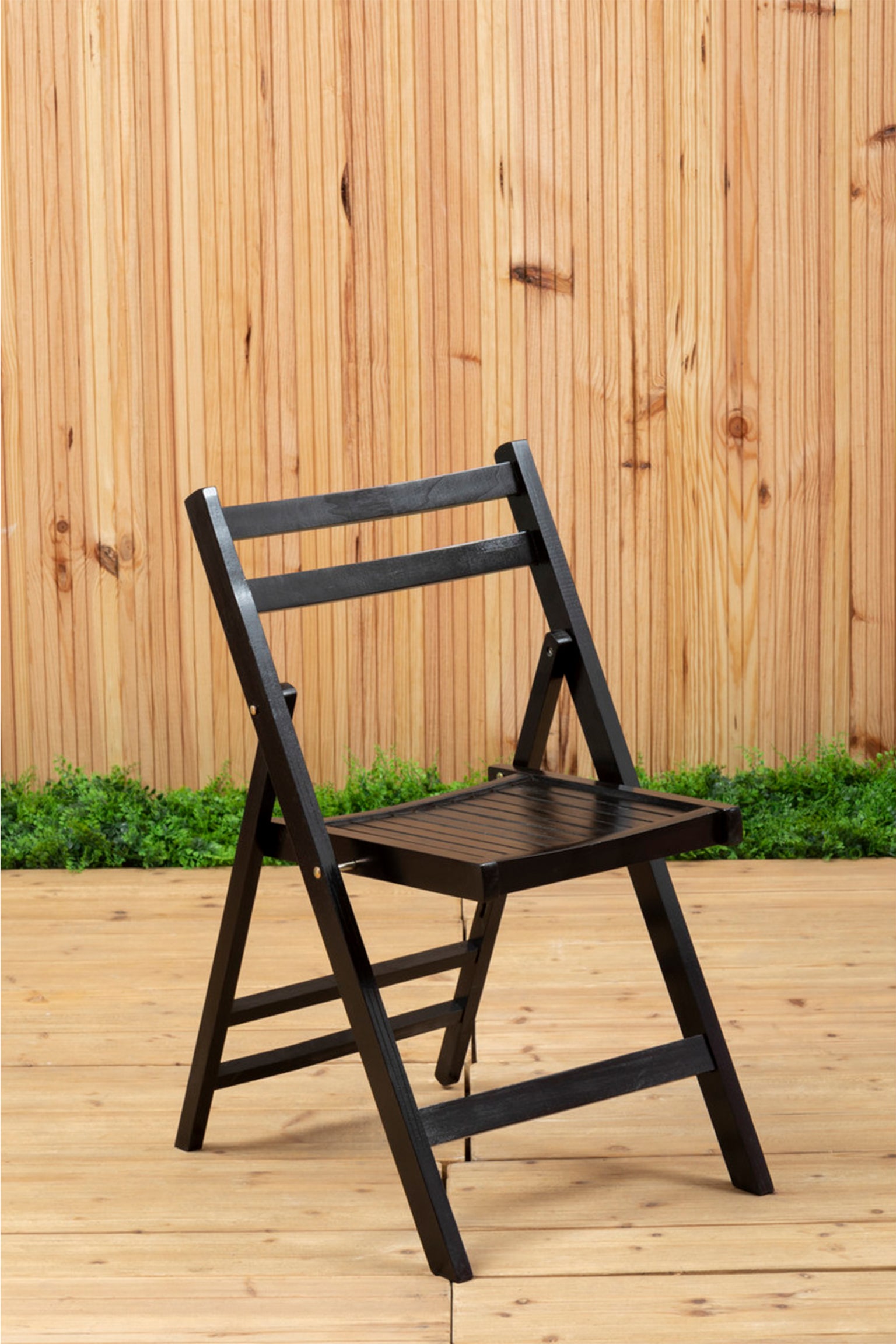 Beauport Folding Chair - Black/White/Natural - 2