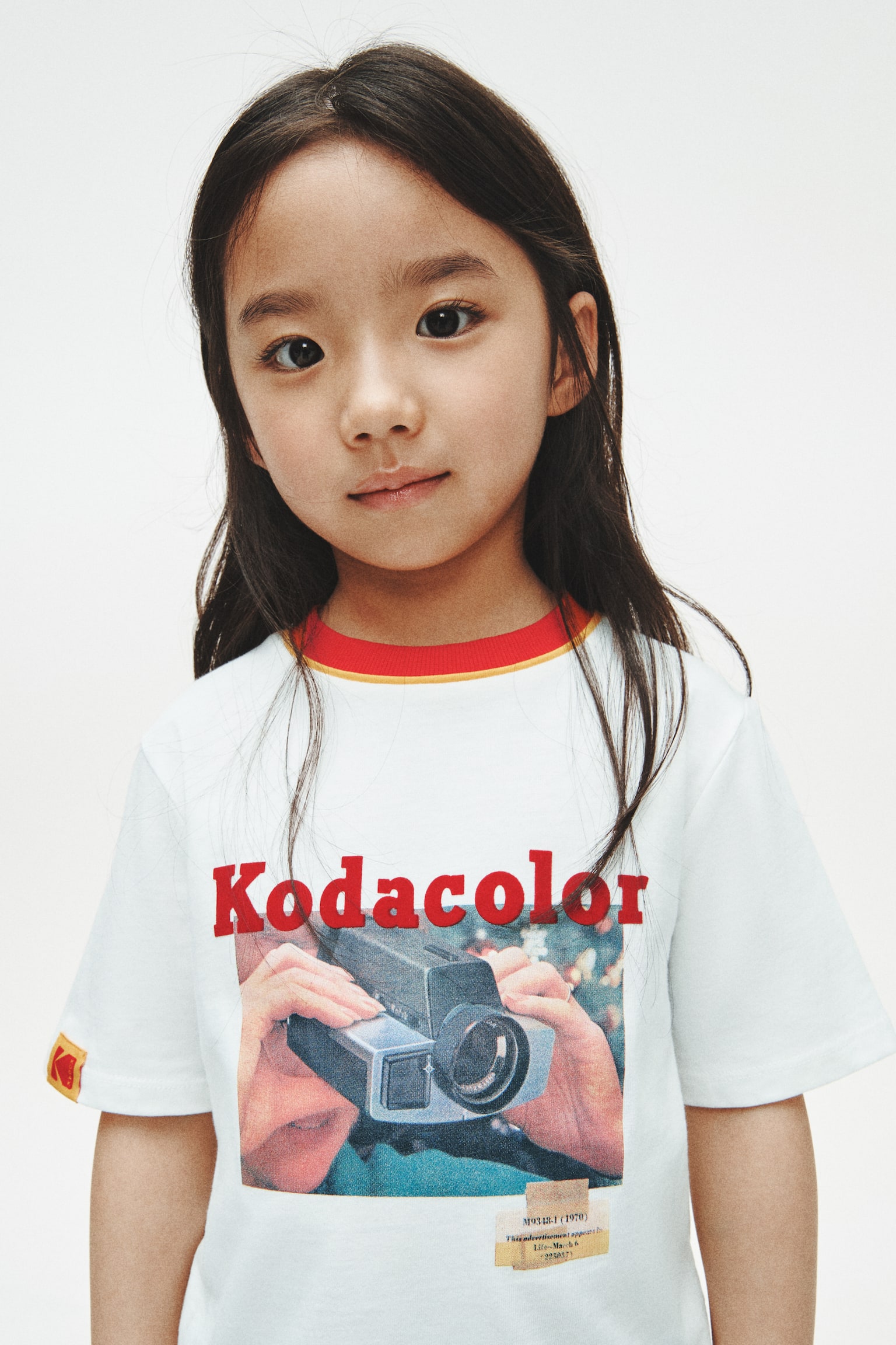 ルーズフィット プリントTシャツ-ホワイト／Kodak - 1