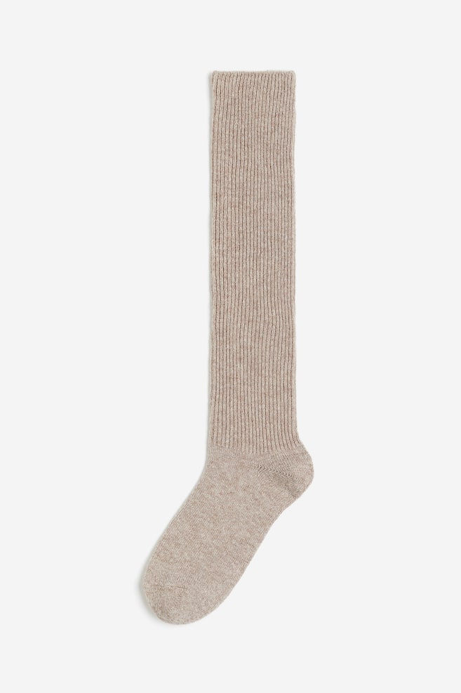 Knee socks - Beige marl - 3