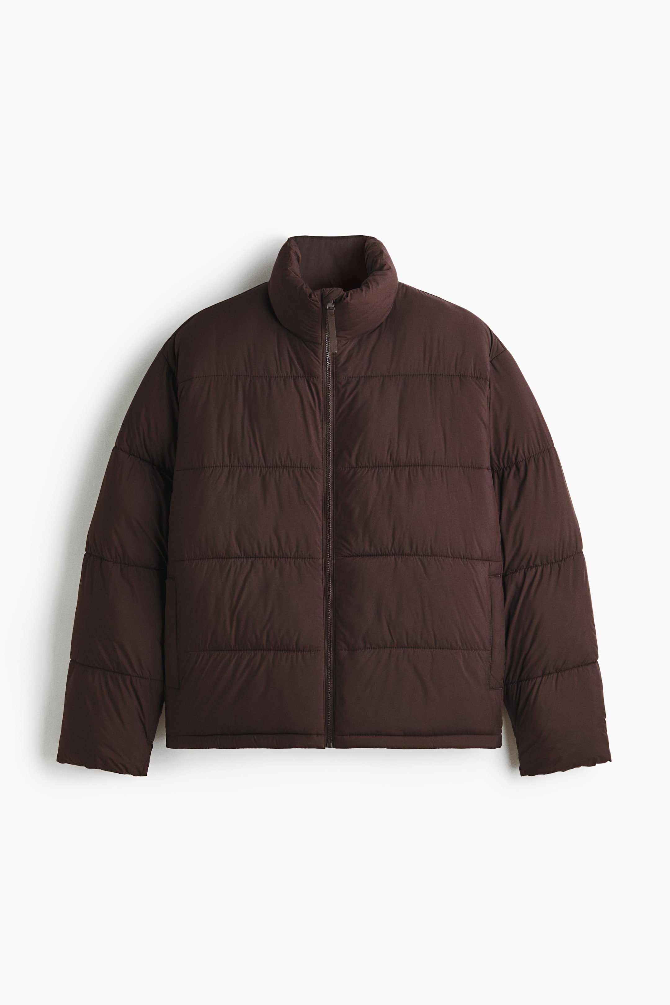 View larger image: Water-repellent puffer jacket - Dark brown - Men | H&M IN 7