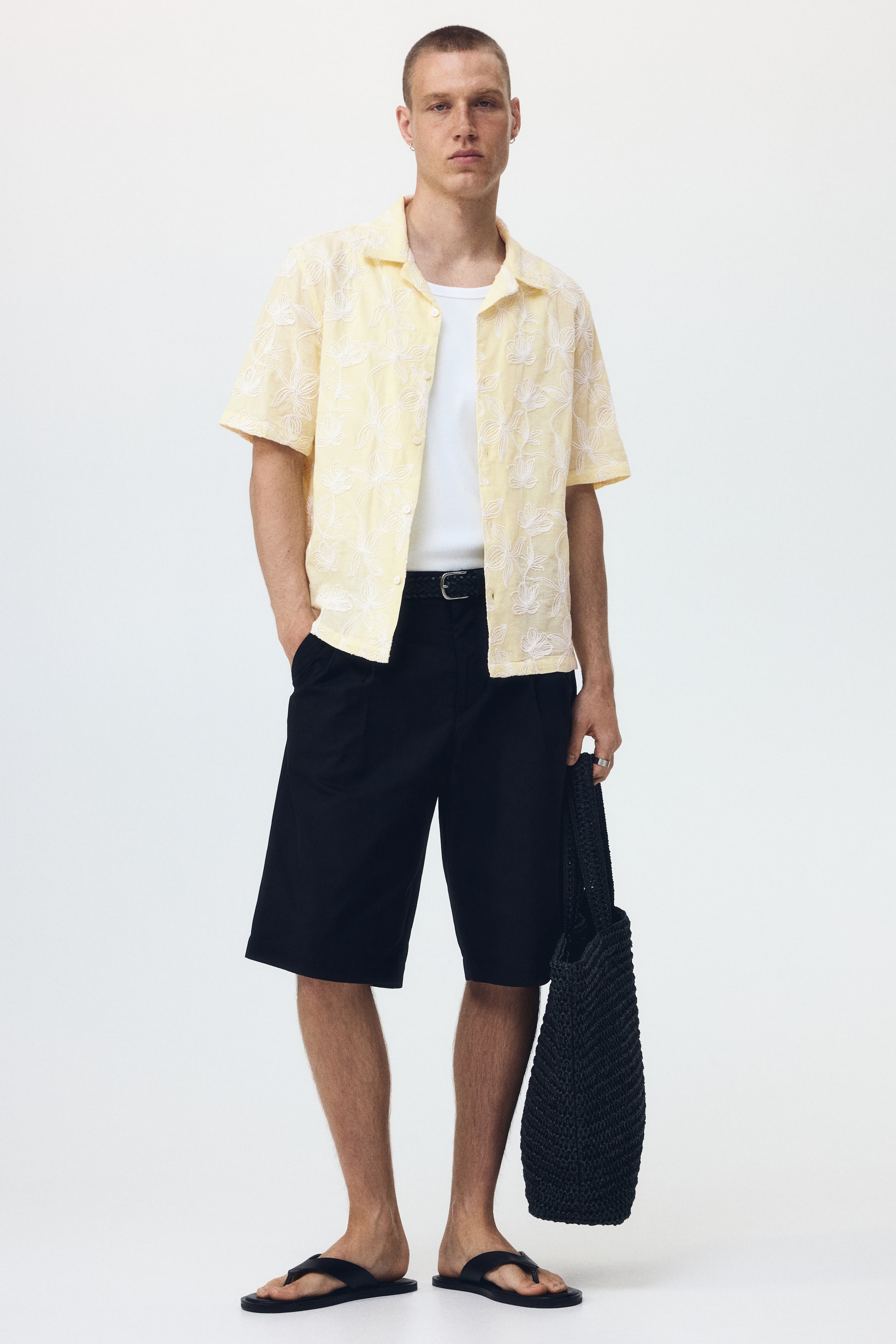 Regular-Fit Embroidered Resort Shirt