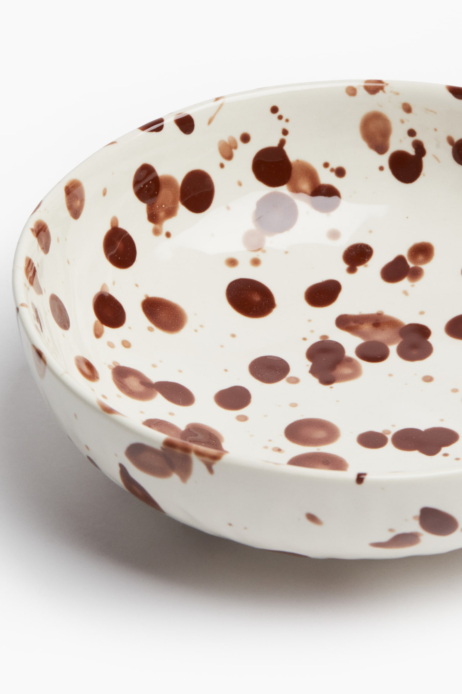 Stoneware serving dish - White/Speckled - 3