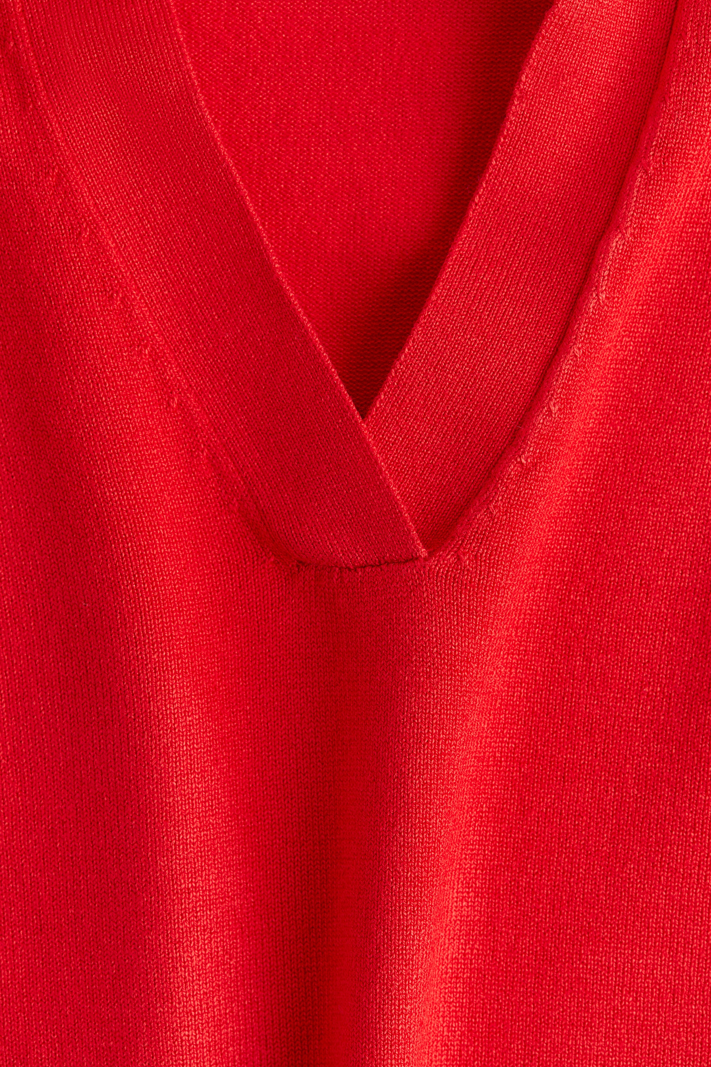 Oversized fine-knit polo shirt