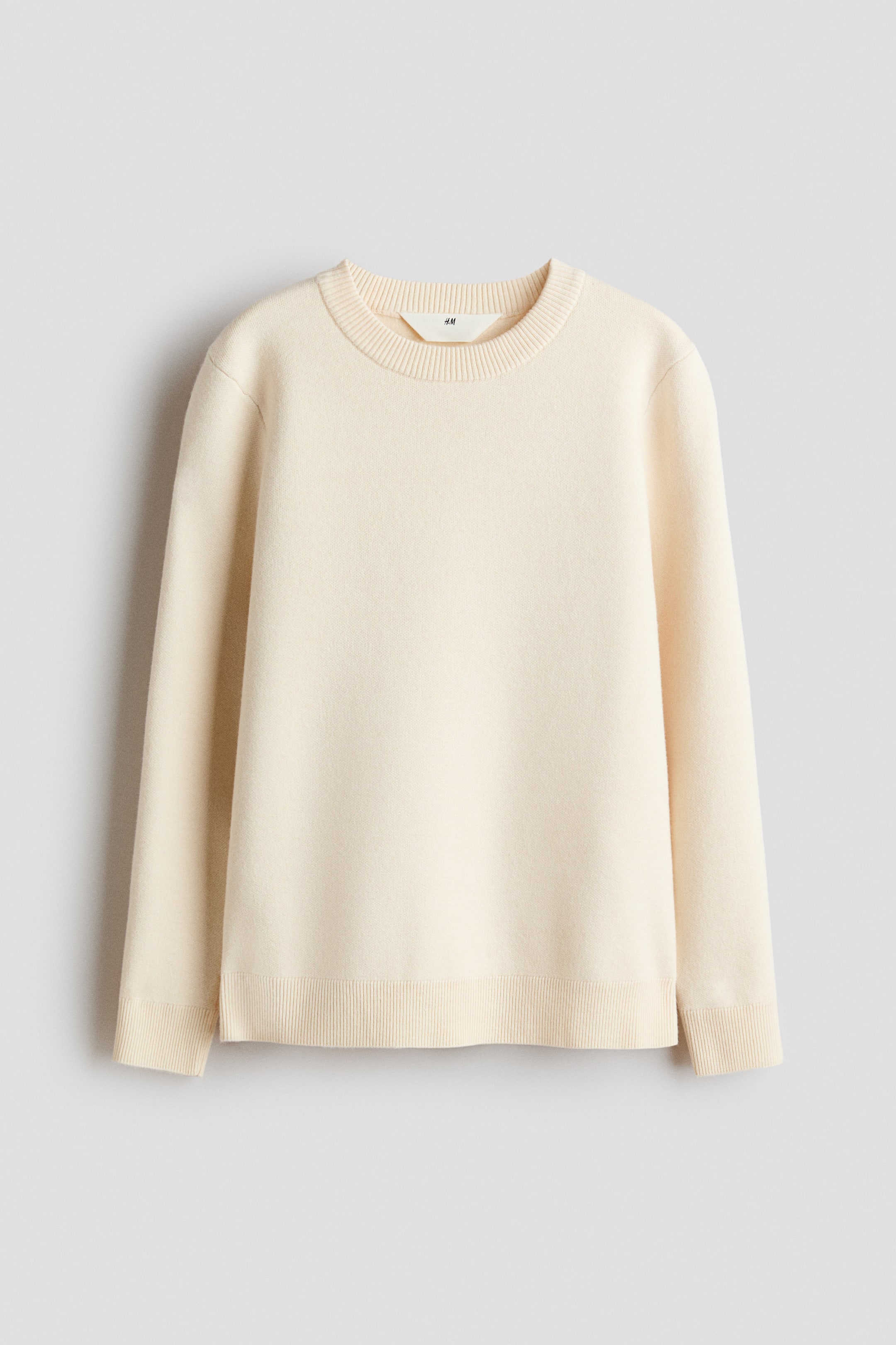 View larger image: Fine-knit jumper - Light beige - Kids | H&M IN 1