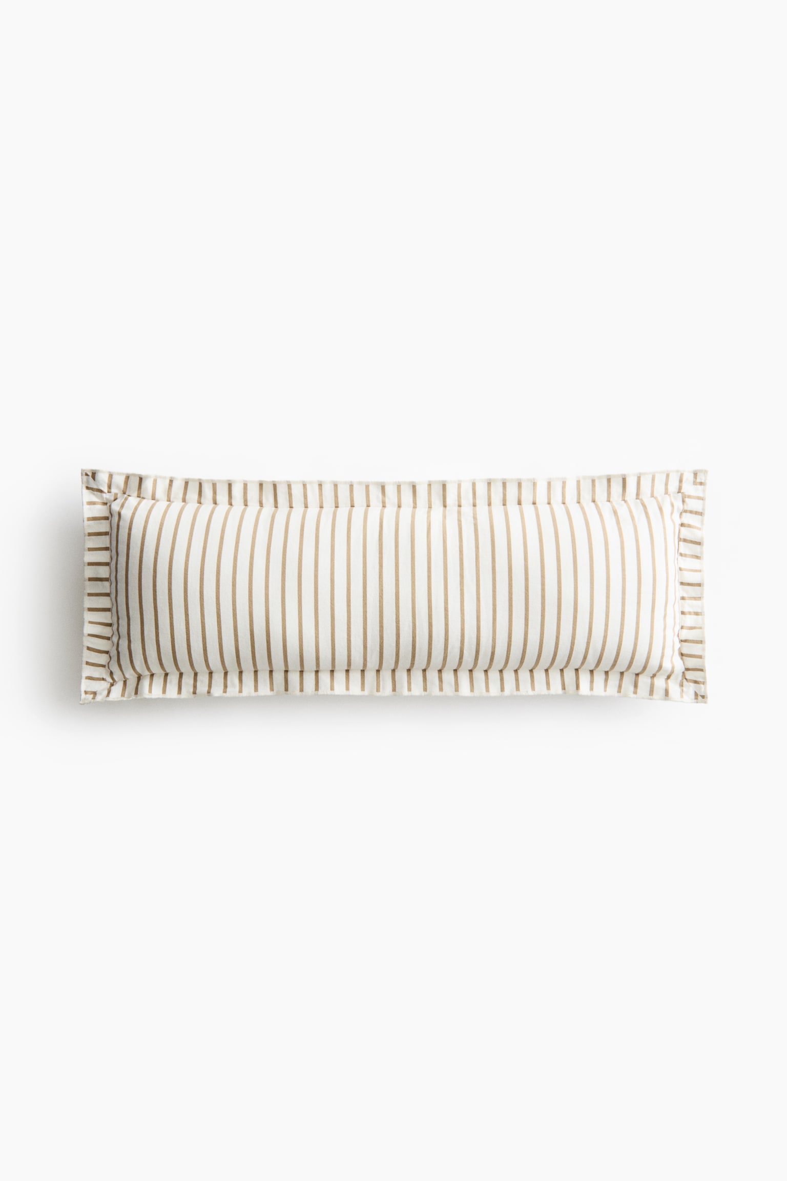 Rectangular linen-blend cushion cover - Beige/Striped/Light beige/Striped/White/Yellow striped - 1