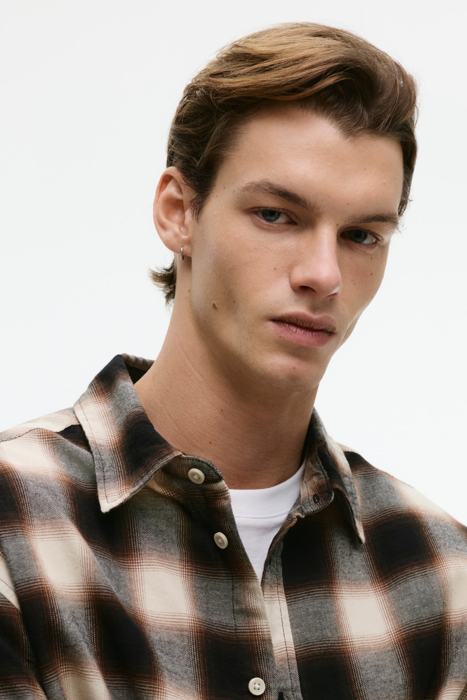 Chemise Relaxed Fit en flanelle - Marron foncé/carreaux/Navy blue/Checked/Noir/carreaux gris/Vert foncé/carreaux - 3