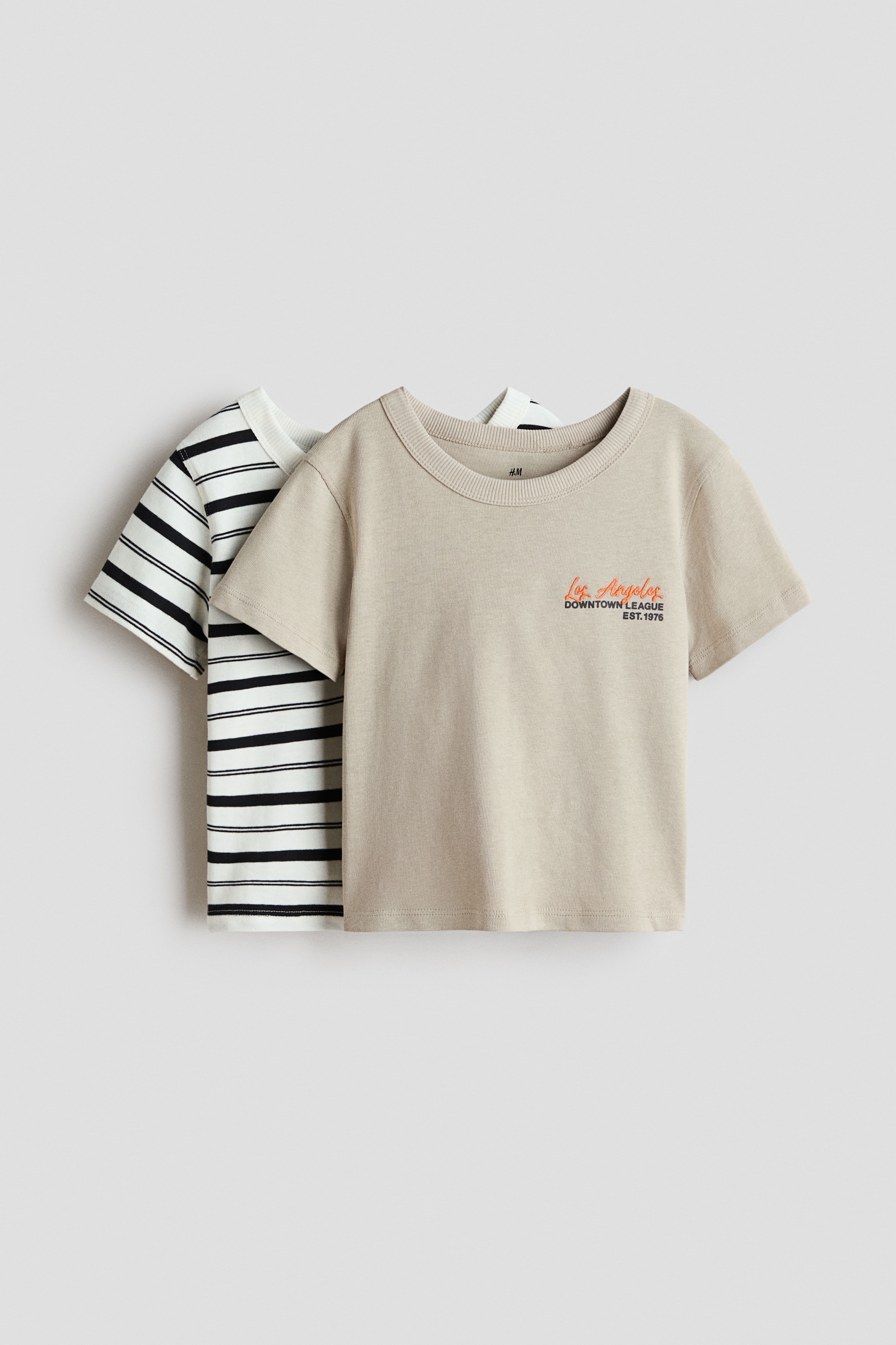 Lot de 2 T-shirts en coton