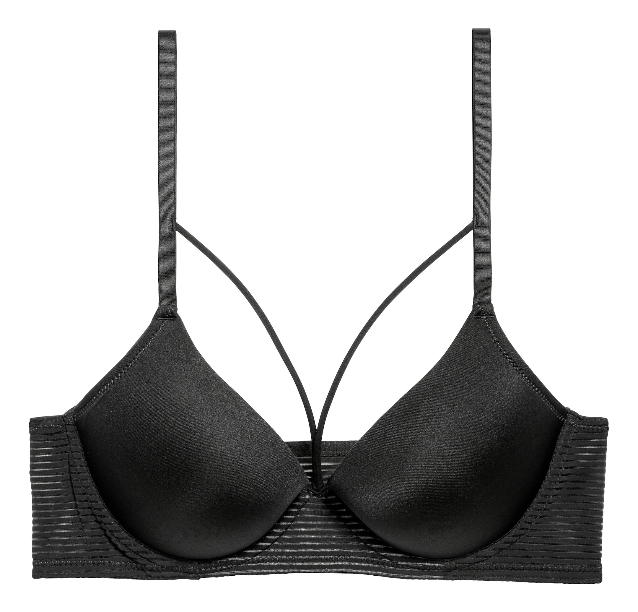 View larger image: Microfiber Push-up Bra - Black - Ladies | H&M US 1