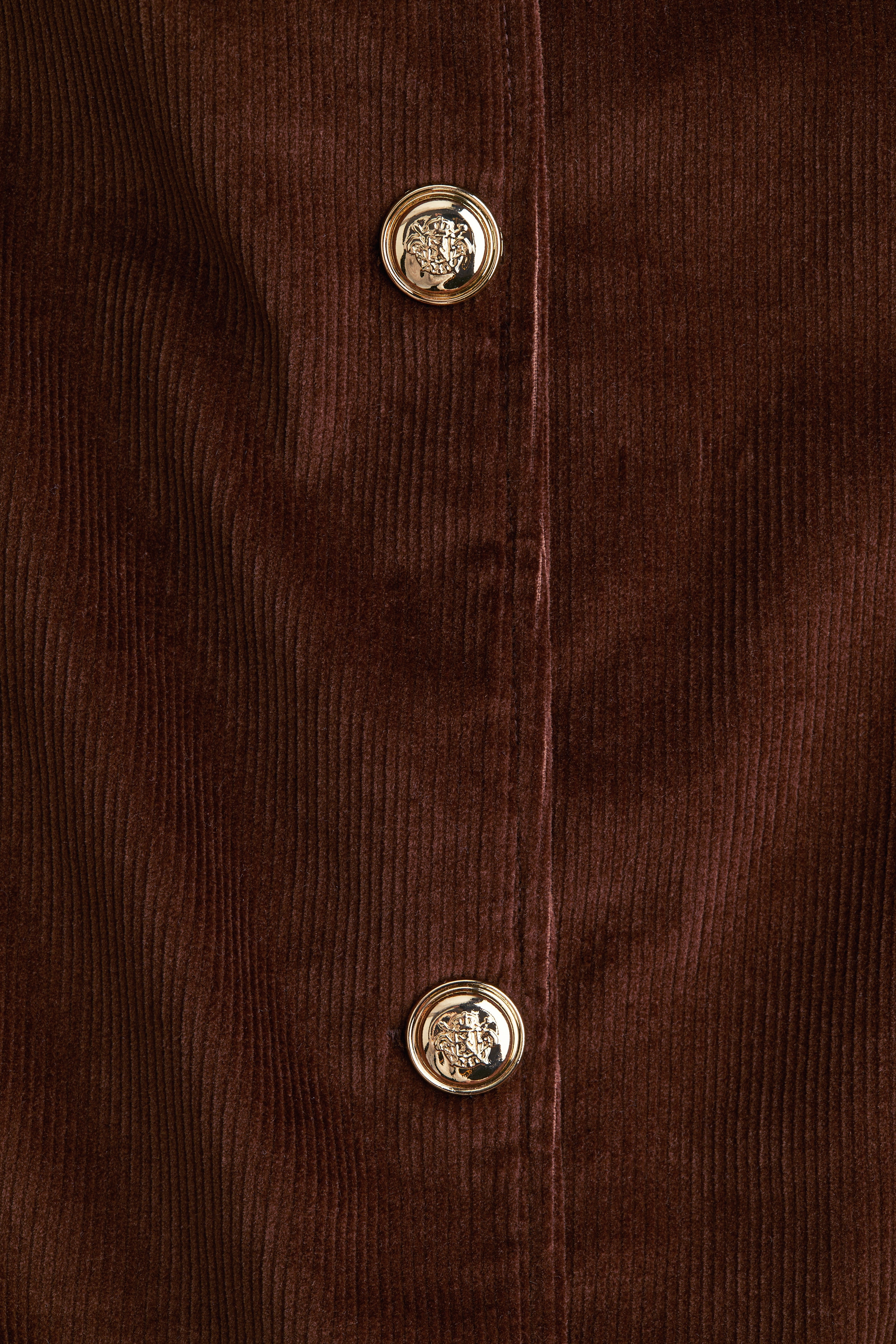 Women's Dark brown Corduroy Pinafore Dress | H&M AU