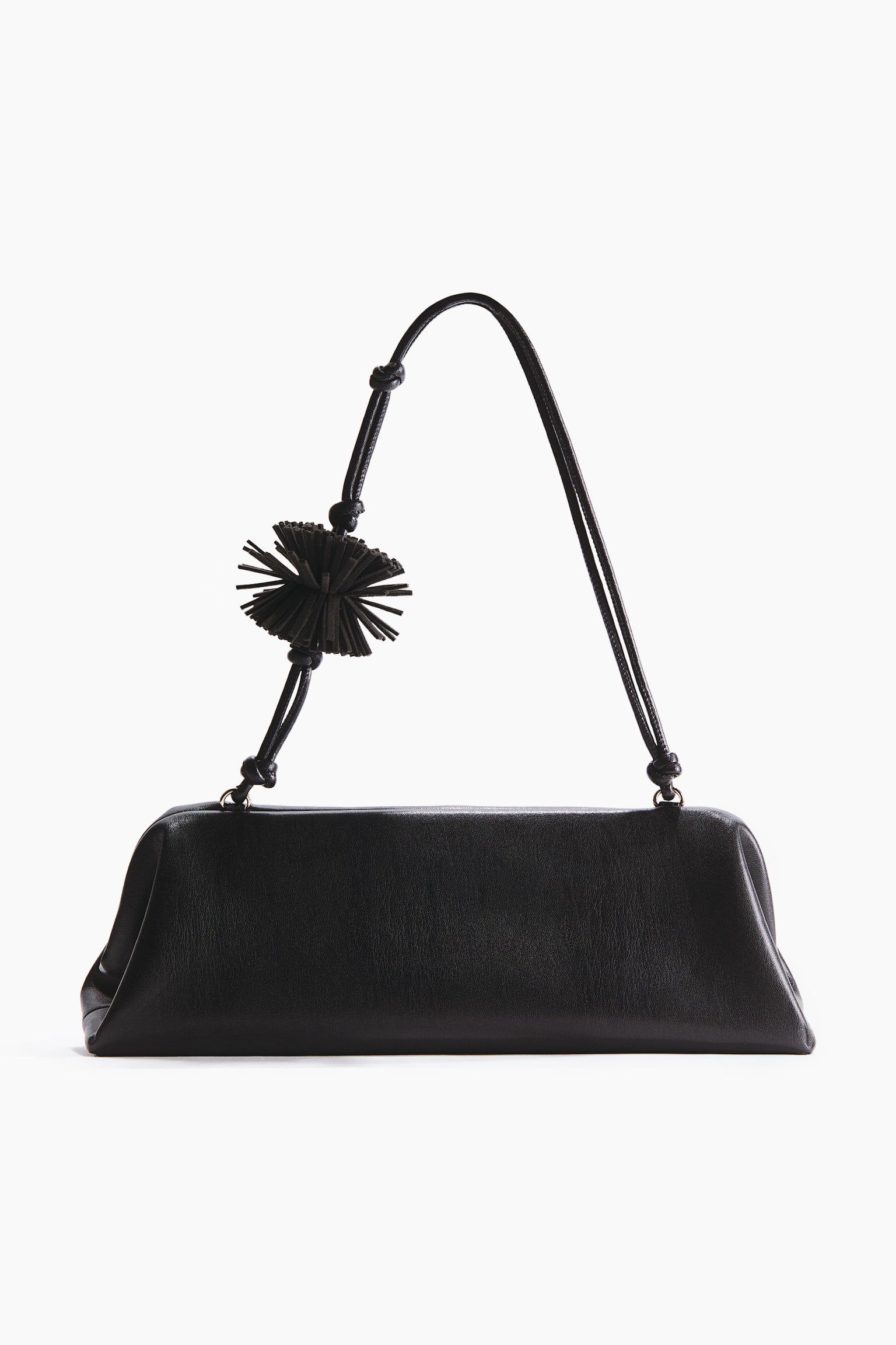 Pompom-detail shoulder bag - 2