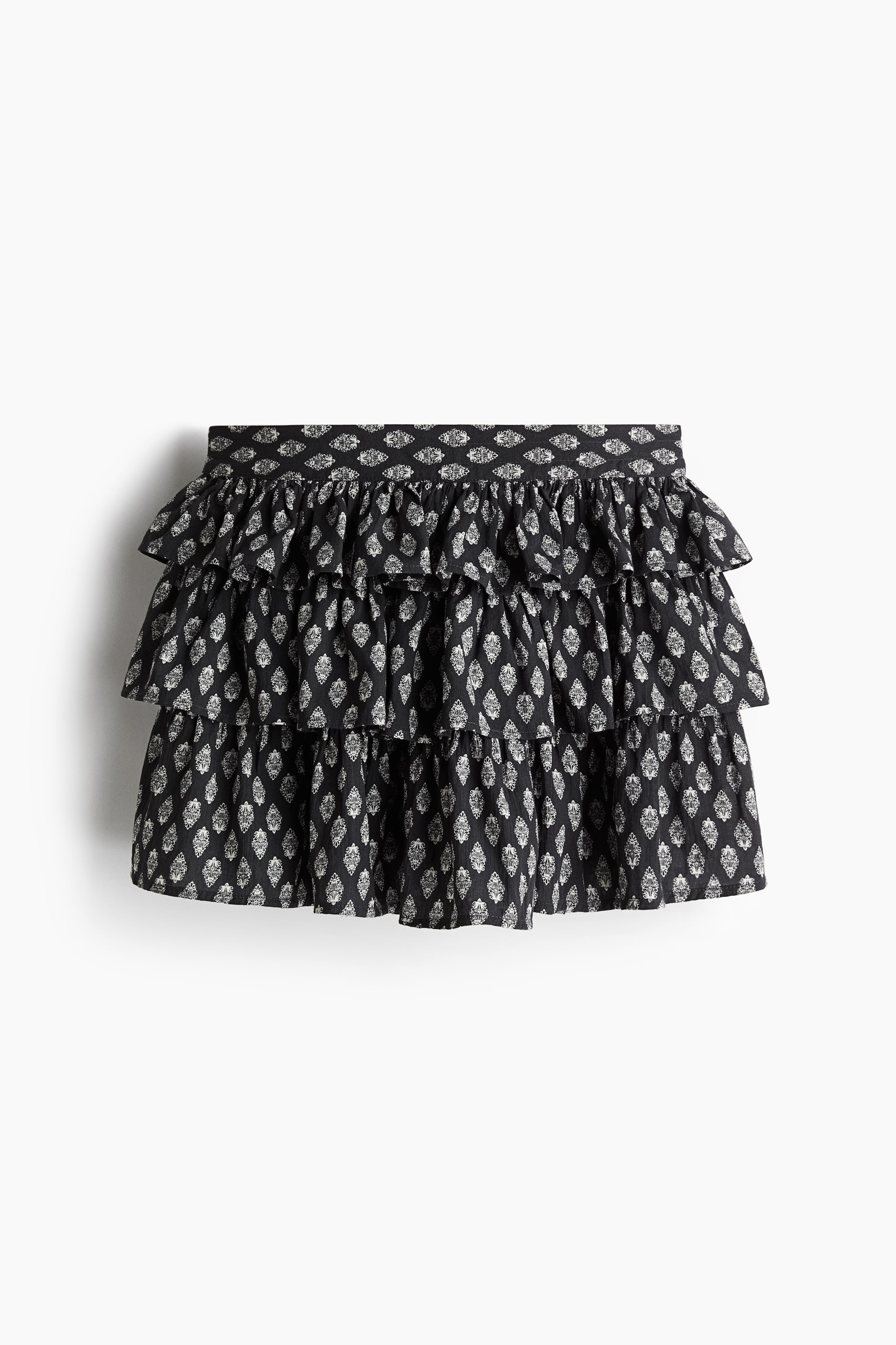 Tiered Cotton Skirt