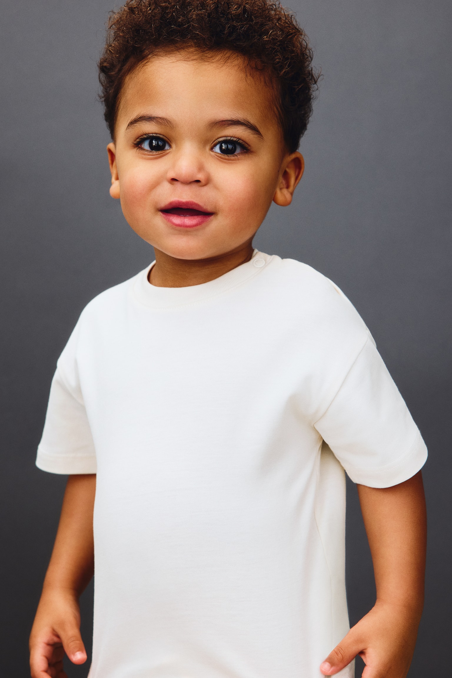 Tricou din bumbac pima cu croială lejeră - Alb/Albastru-prăfuit deschis/Roz-prăfuit deschis/Negru - 6