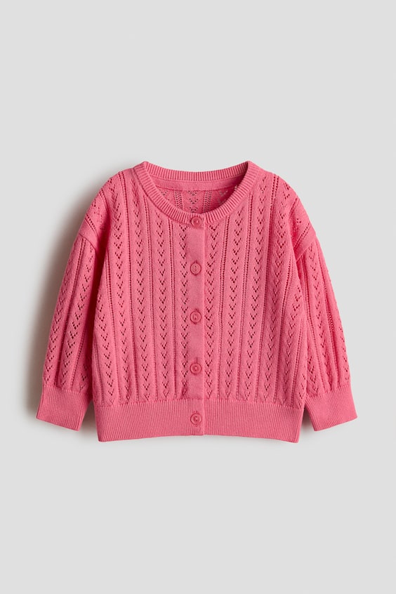 Детские кардиганы H&M Pattern-knit Cotton Cardigan