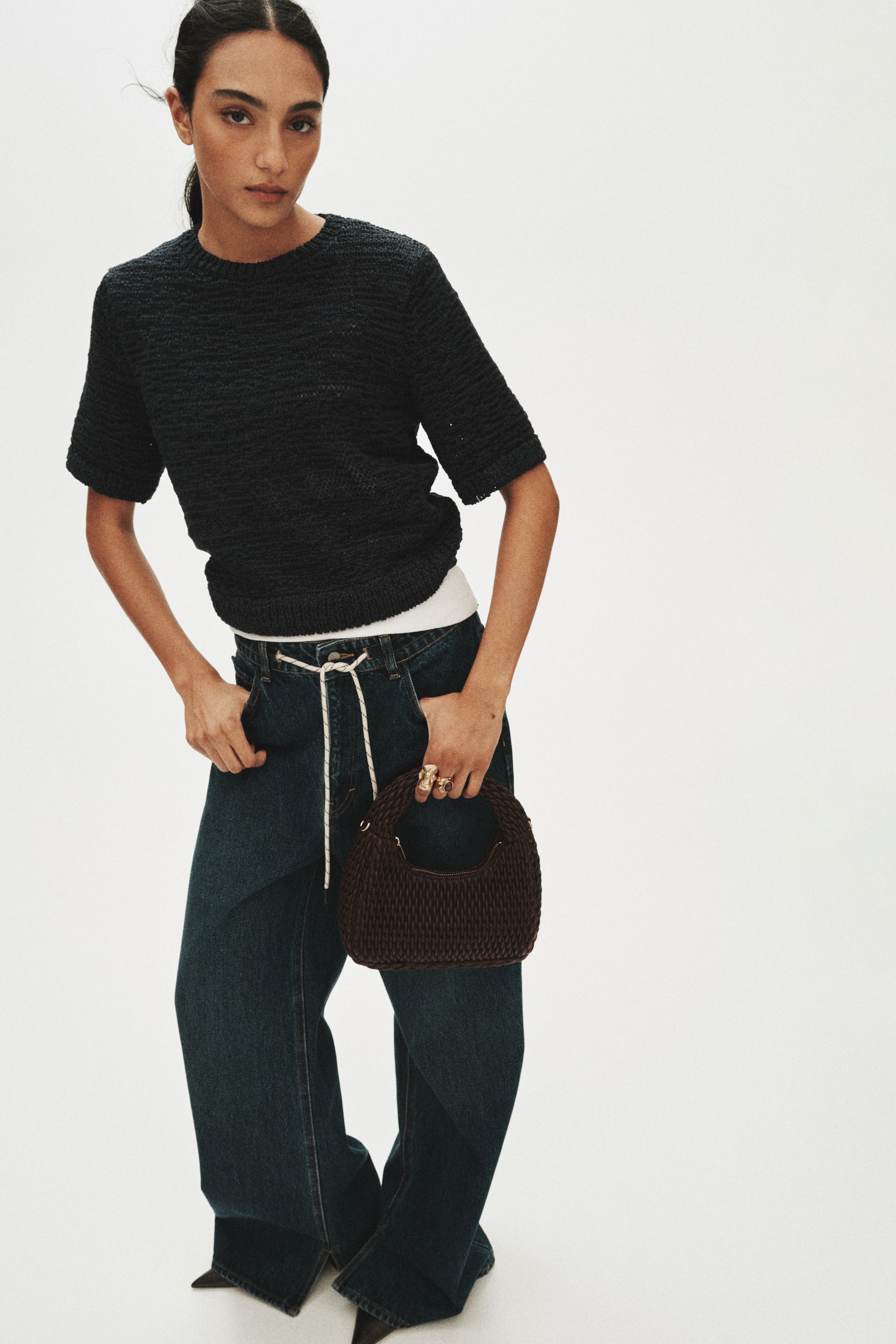 Женские свитеры H&M Short-Sleeved Sweater — фото 5