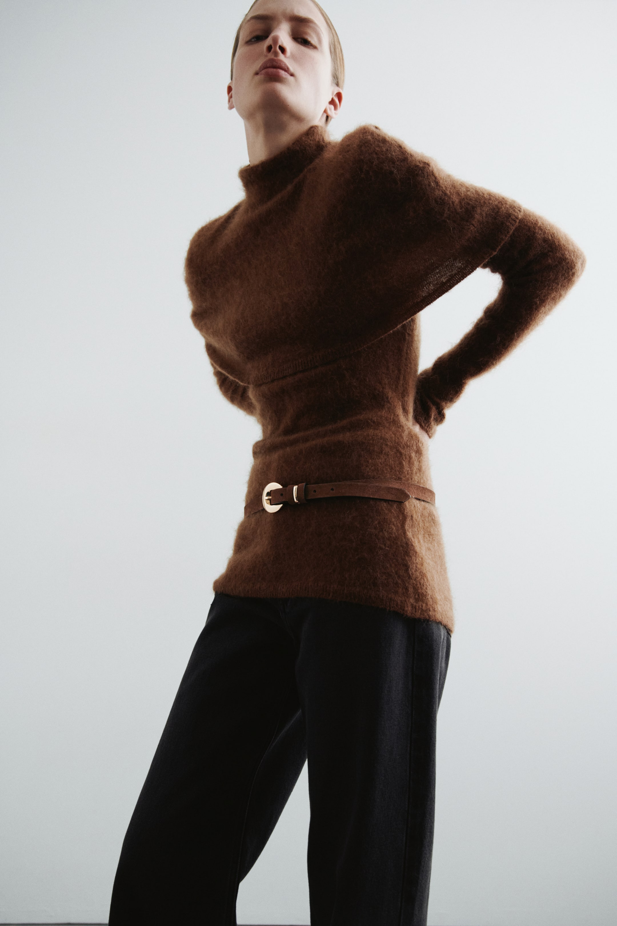 View larger image: Leather belt - Dark brown - Ladies | H&M GB 2