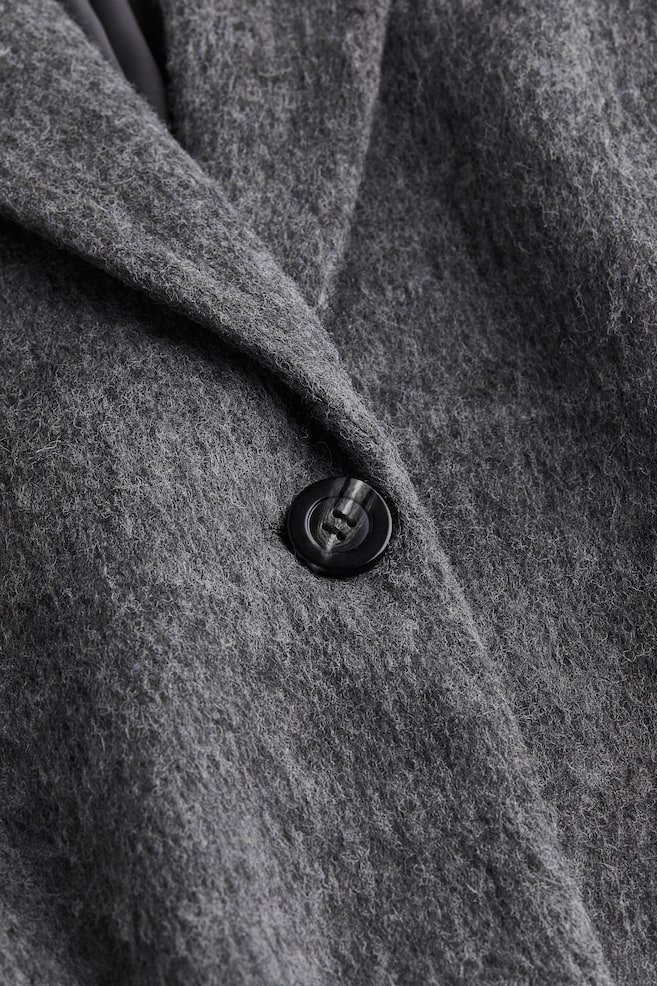 Oversized wool-blend blazer - Dark grey - 5