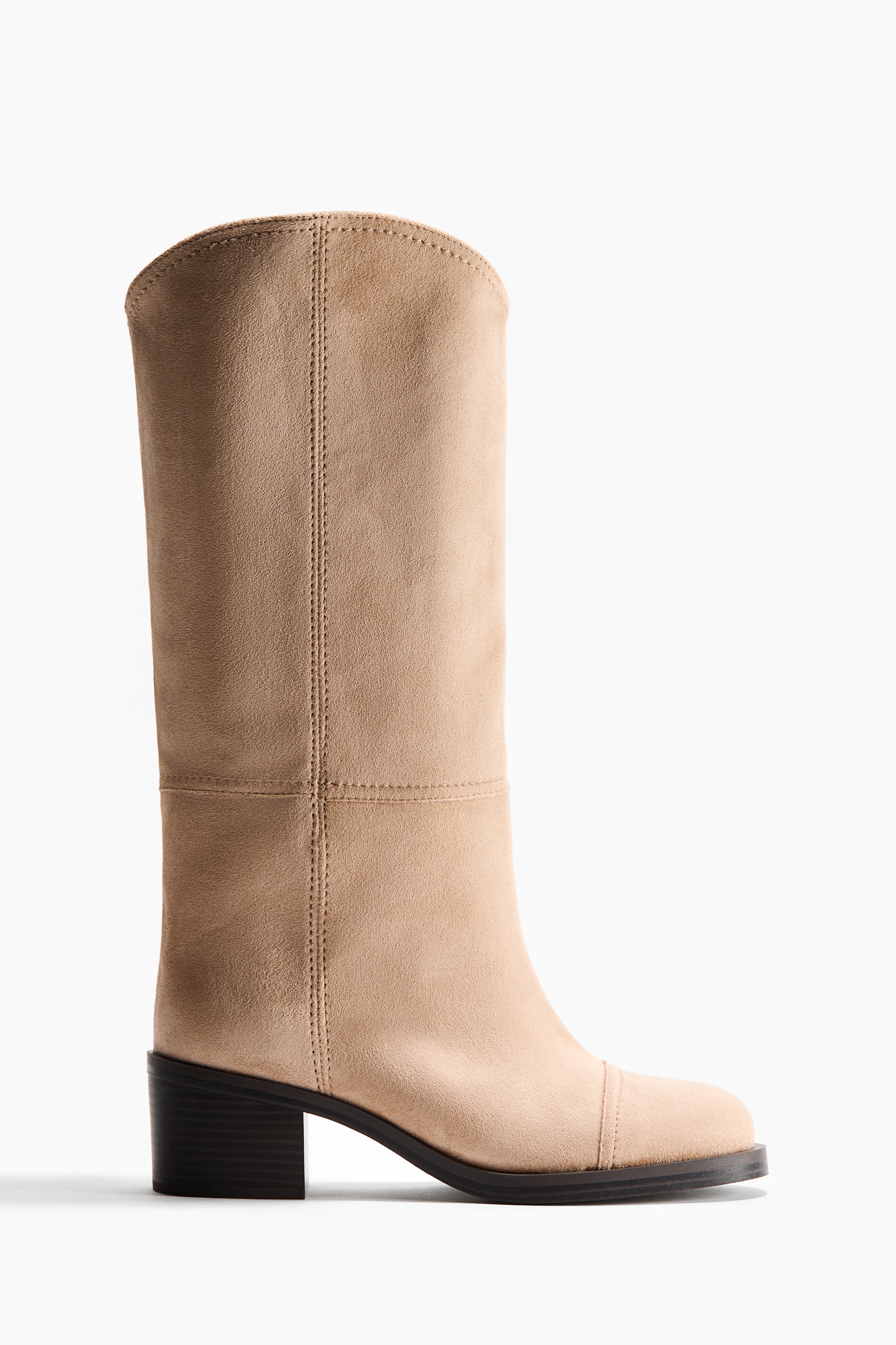 Bottes de hauteur genou - Beige
