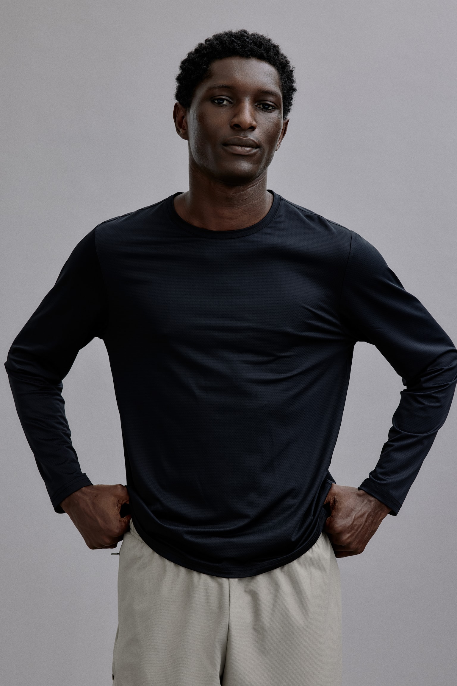 Sportowy top z długim rękawem DryMove™ - Czarny/Jasny burgundowy/Szary melanż/Ciemnoszary - 6