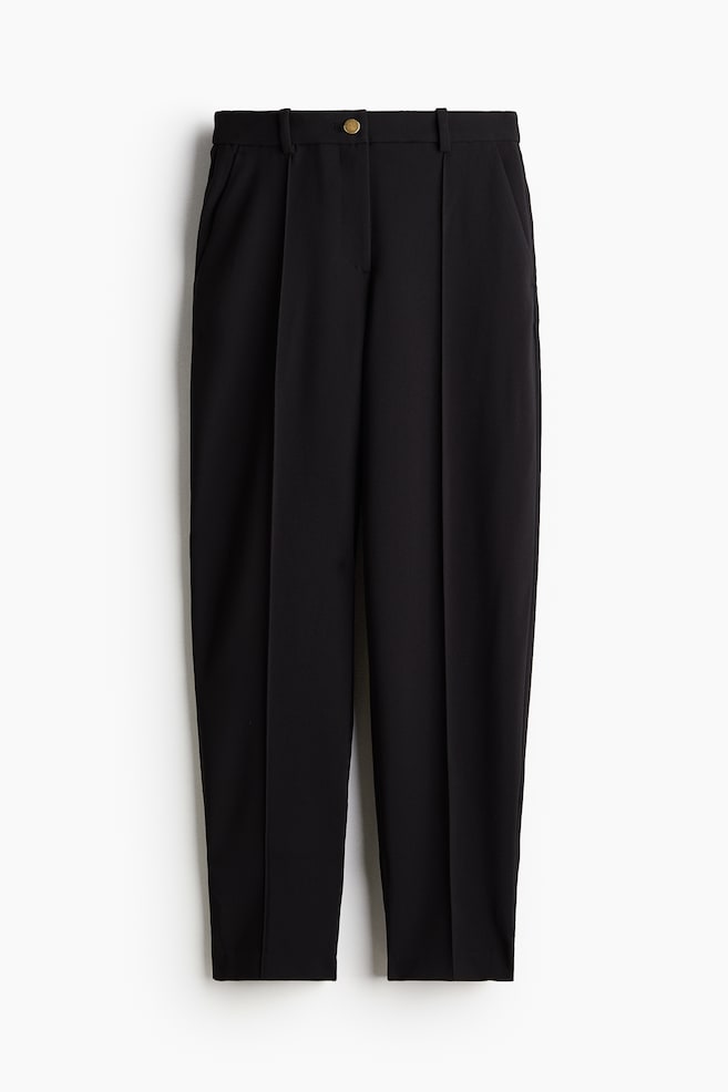Tapered Dress Pants - Black - 1