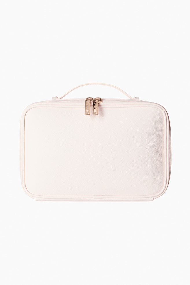 Toiletry Bag - Cream/Dark cerise/Black - 1