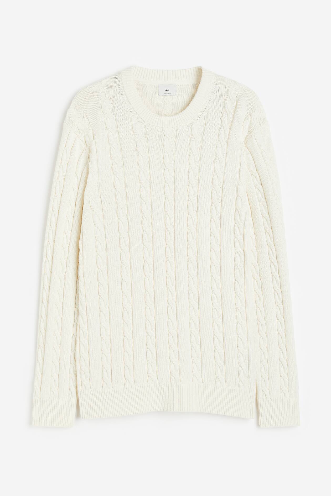 Cable Knit Sweater Mens Red Jumper H&m Cable-knit Jumper Red