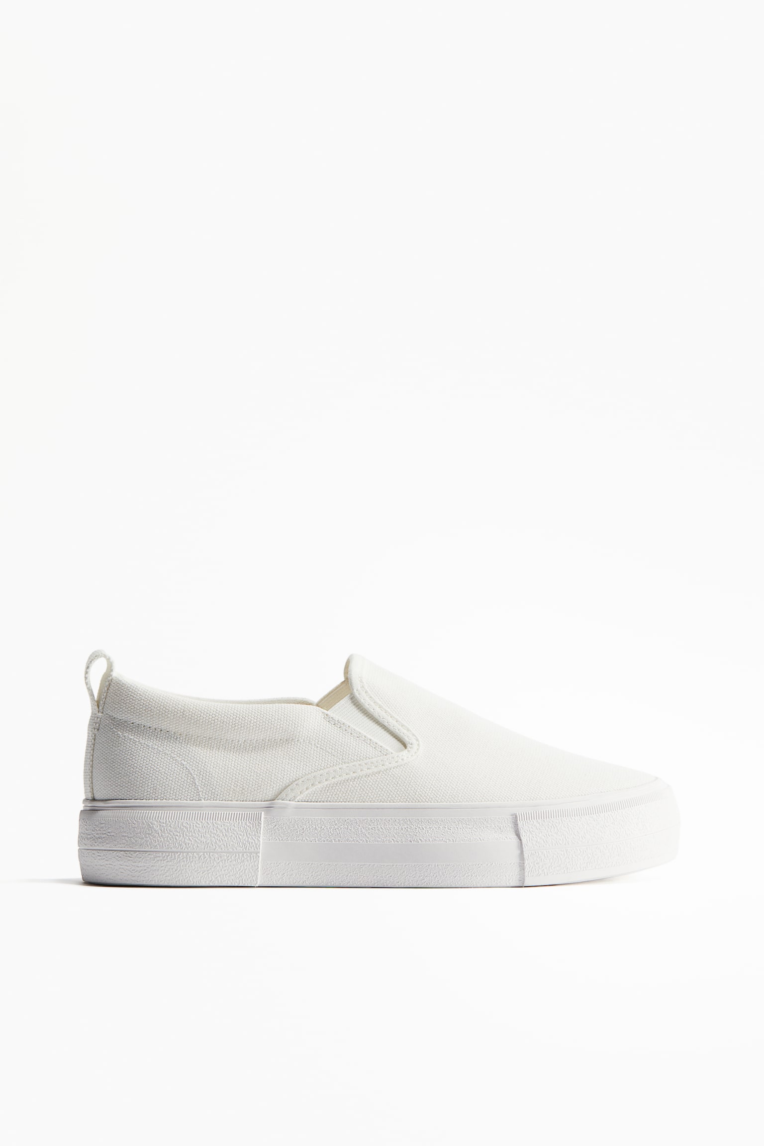 Slip On Sneakers - White/Black - 1