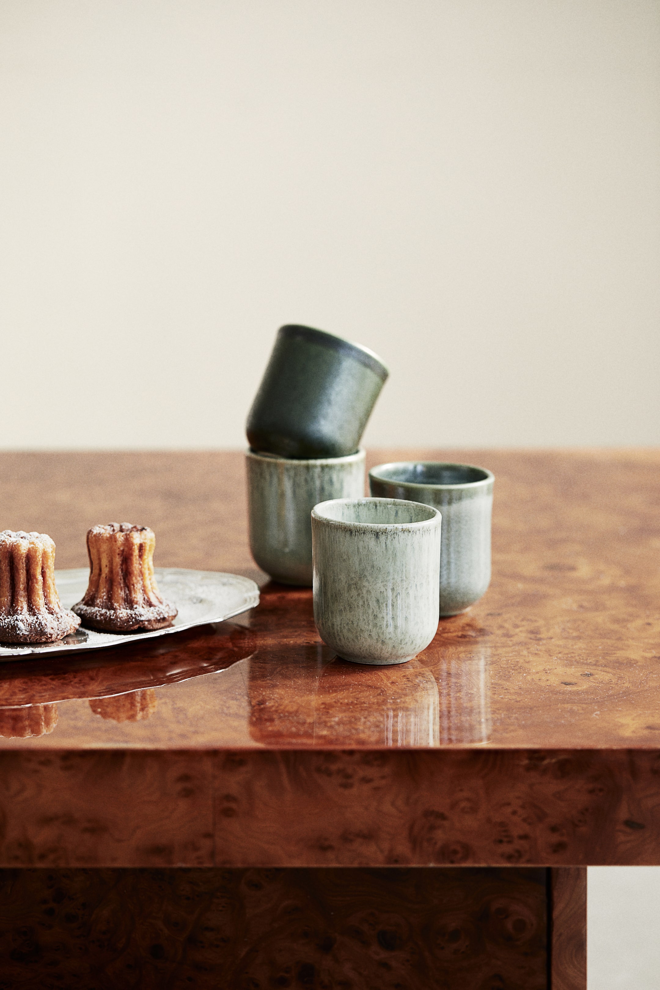 Lot de 4 tasses en grès cérame