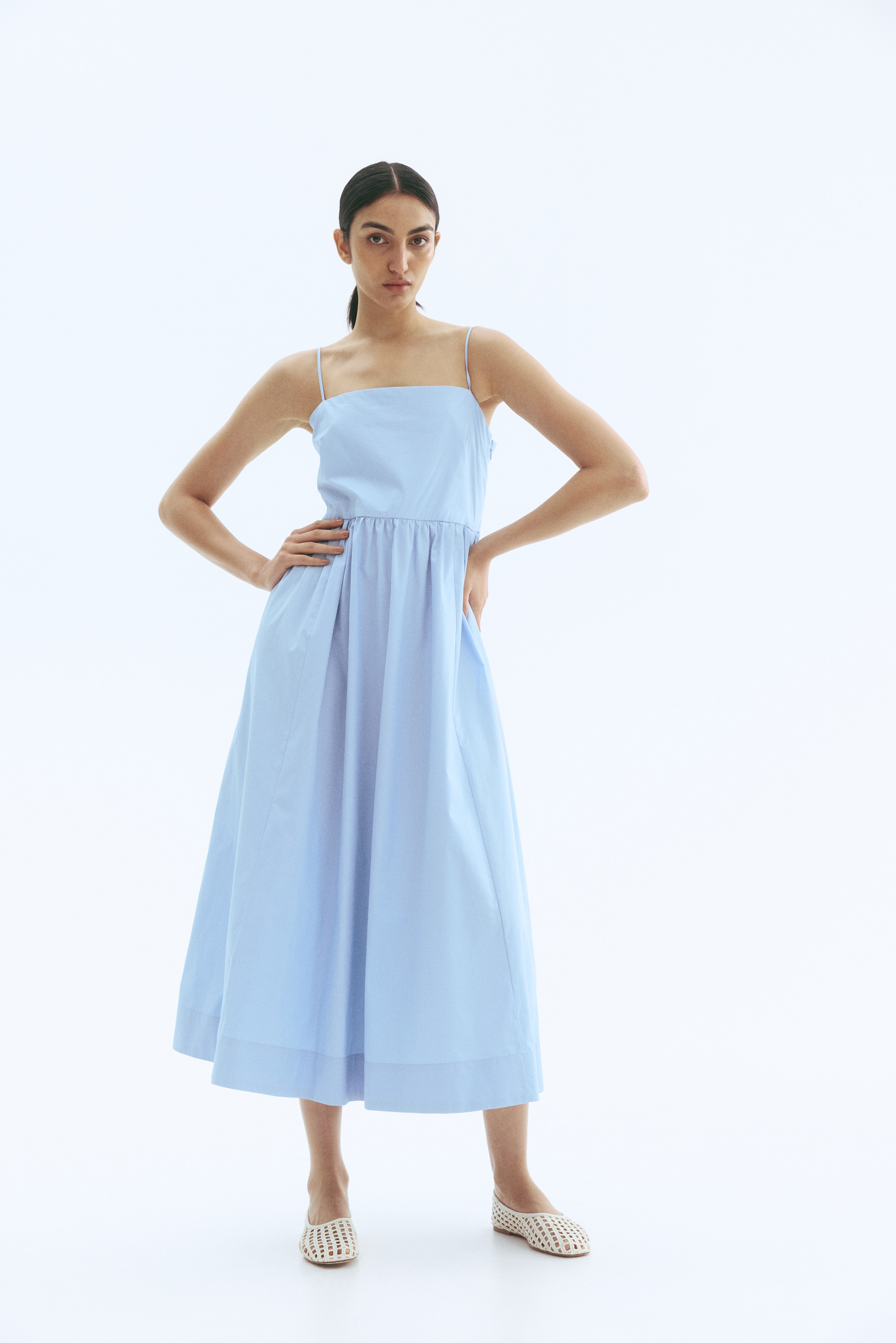 Cotton strappy dress