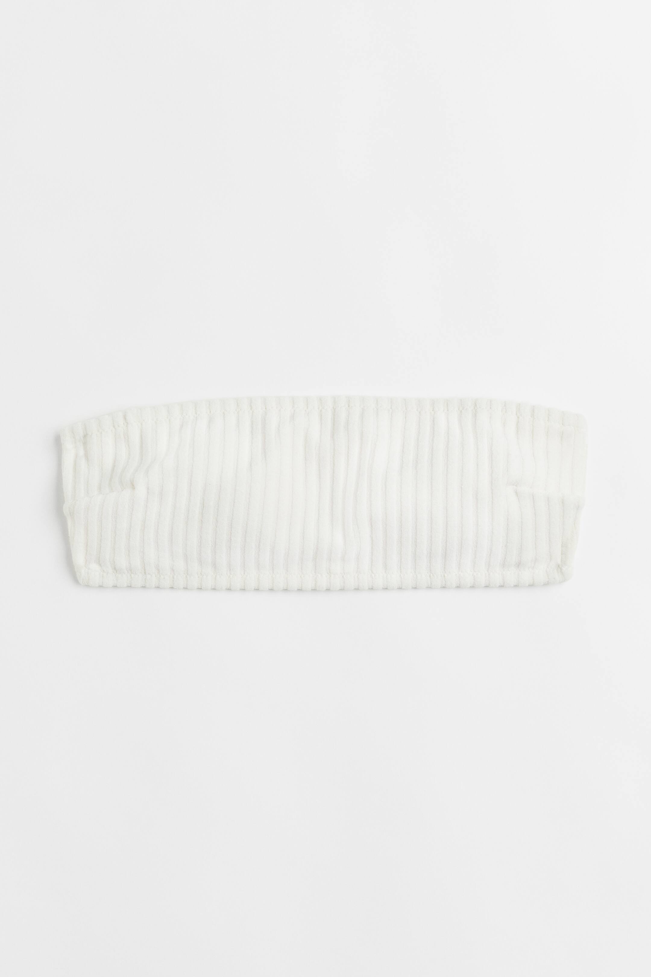 View larger image: Padded bandeau bikini top - White - Ladies | H&M 1